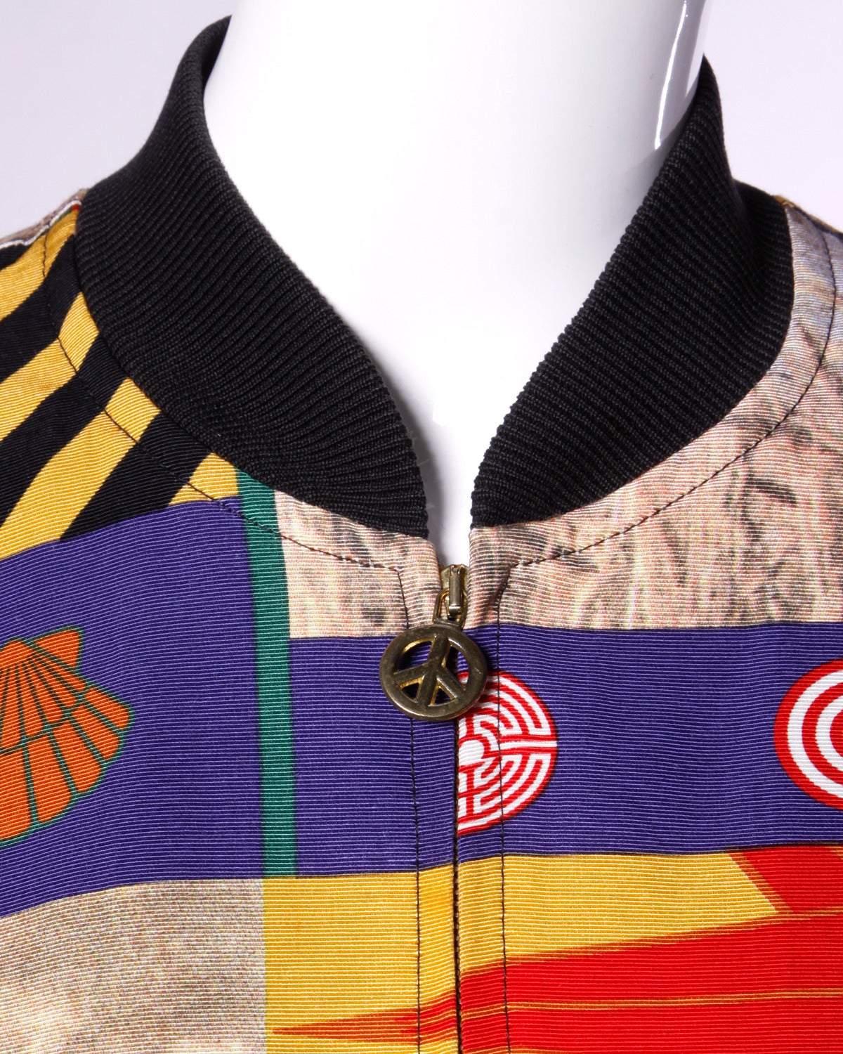 Moschino Vintage 1990s 90s Photo Print Collage Bomber Jacket In Excellent Condition In Sparks, NV