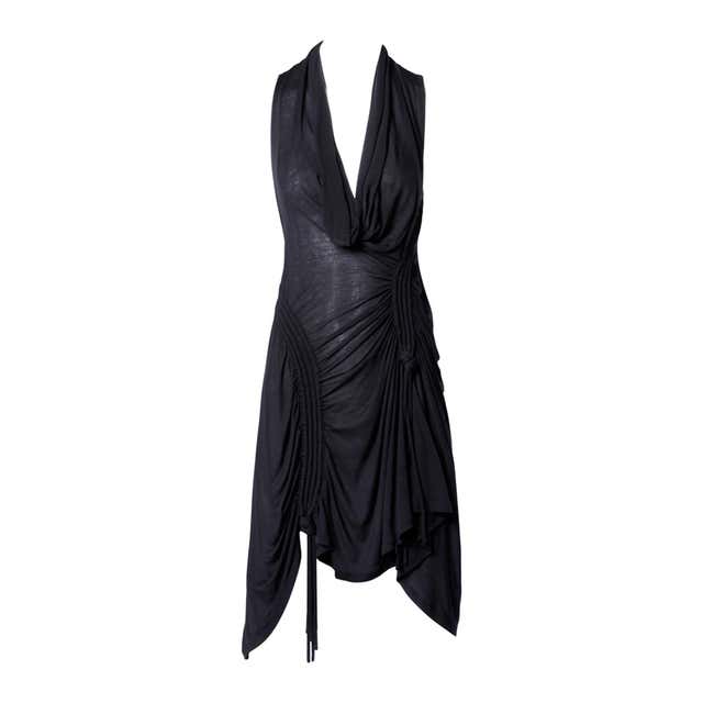 CoSTUME NATIONAL Jersey Knit Ruched Cowl Neck Parachute Dress at ...