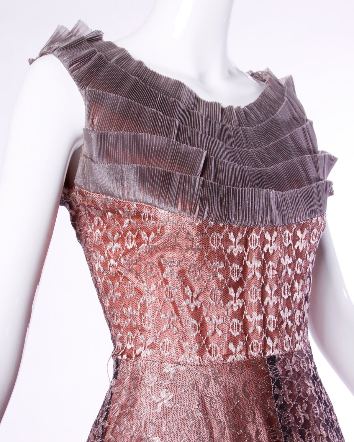 Styled By Alexandros - Vintage Ivory Silk Party Dress main image 1