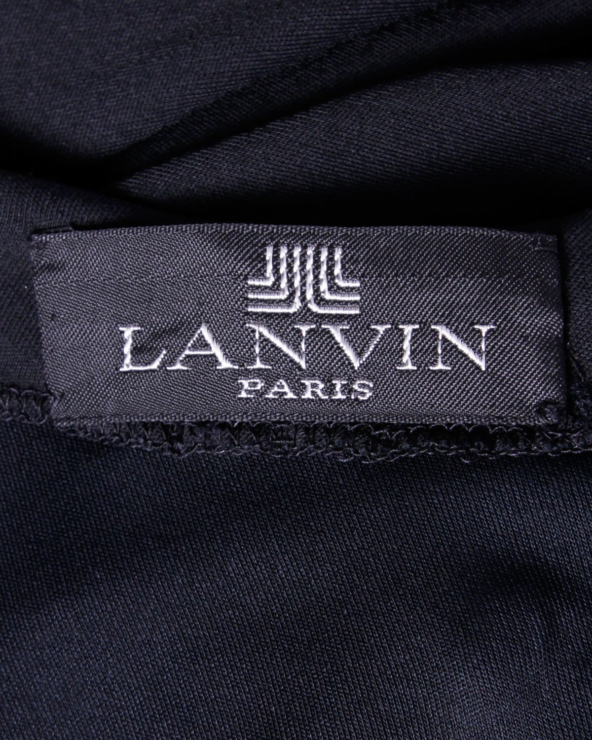 Women's Lanvin Black Label Vintage 1970s 70s Op Art Geometric Print Maxi Dress