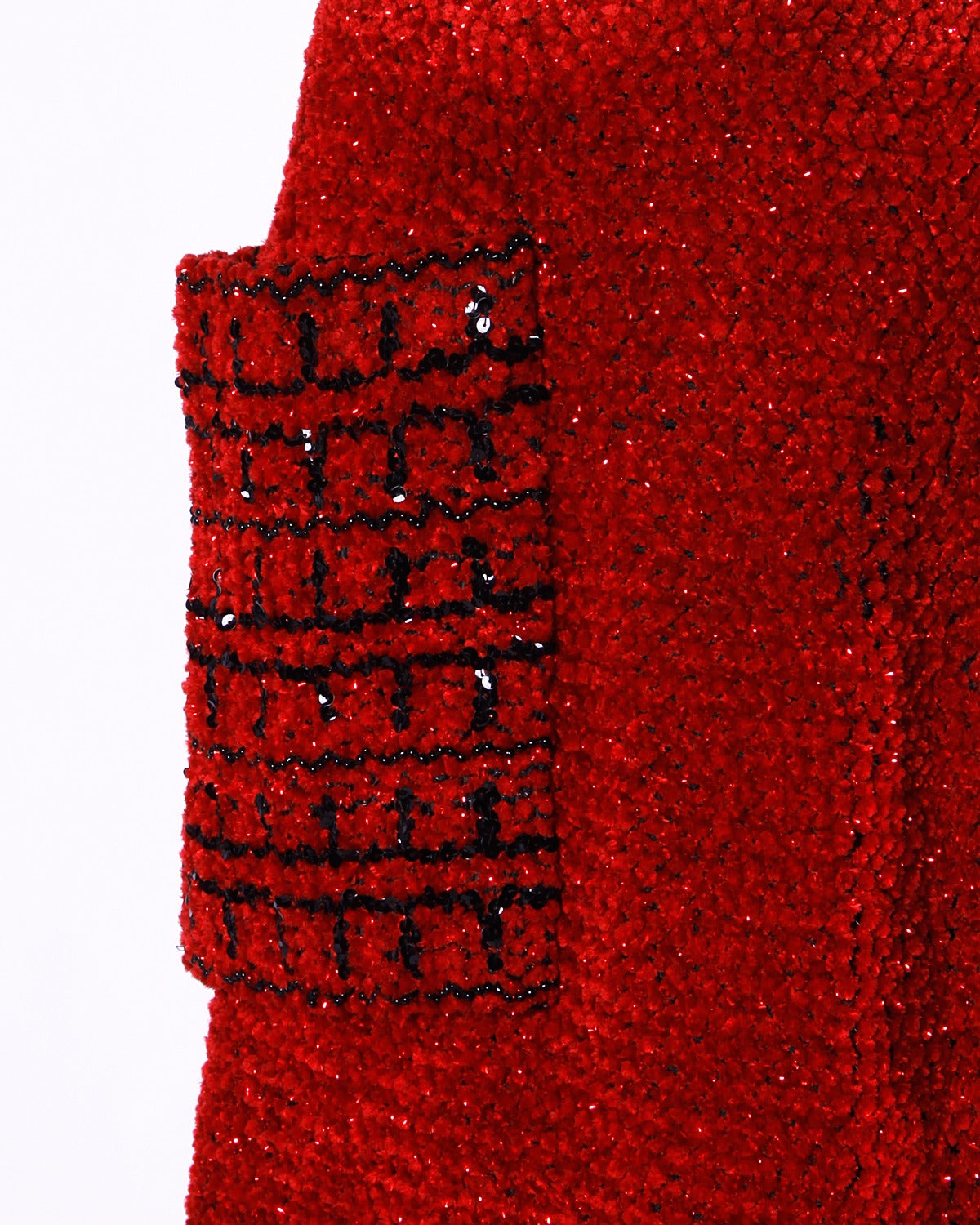Jean Patou Vintage Sequin Heavily Beaded Sequin Skirt + Vest Set Ensemble In Excellent Condition In Sparks, NV