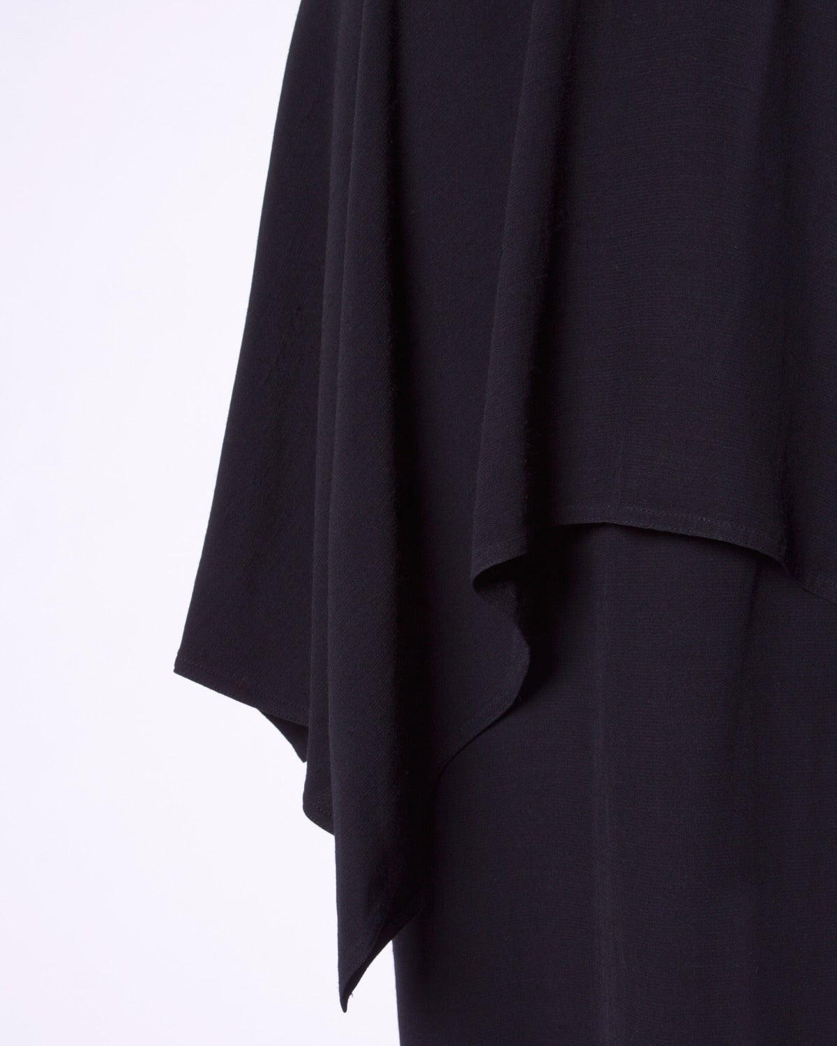 Martine Sitbon Vintage 1990s 90s Black Avant Garde Peplum Skirt In Excellent Condition In Sparks, NV