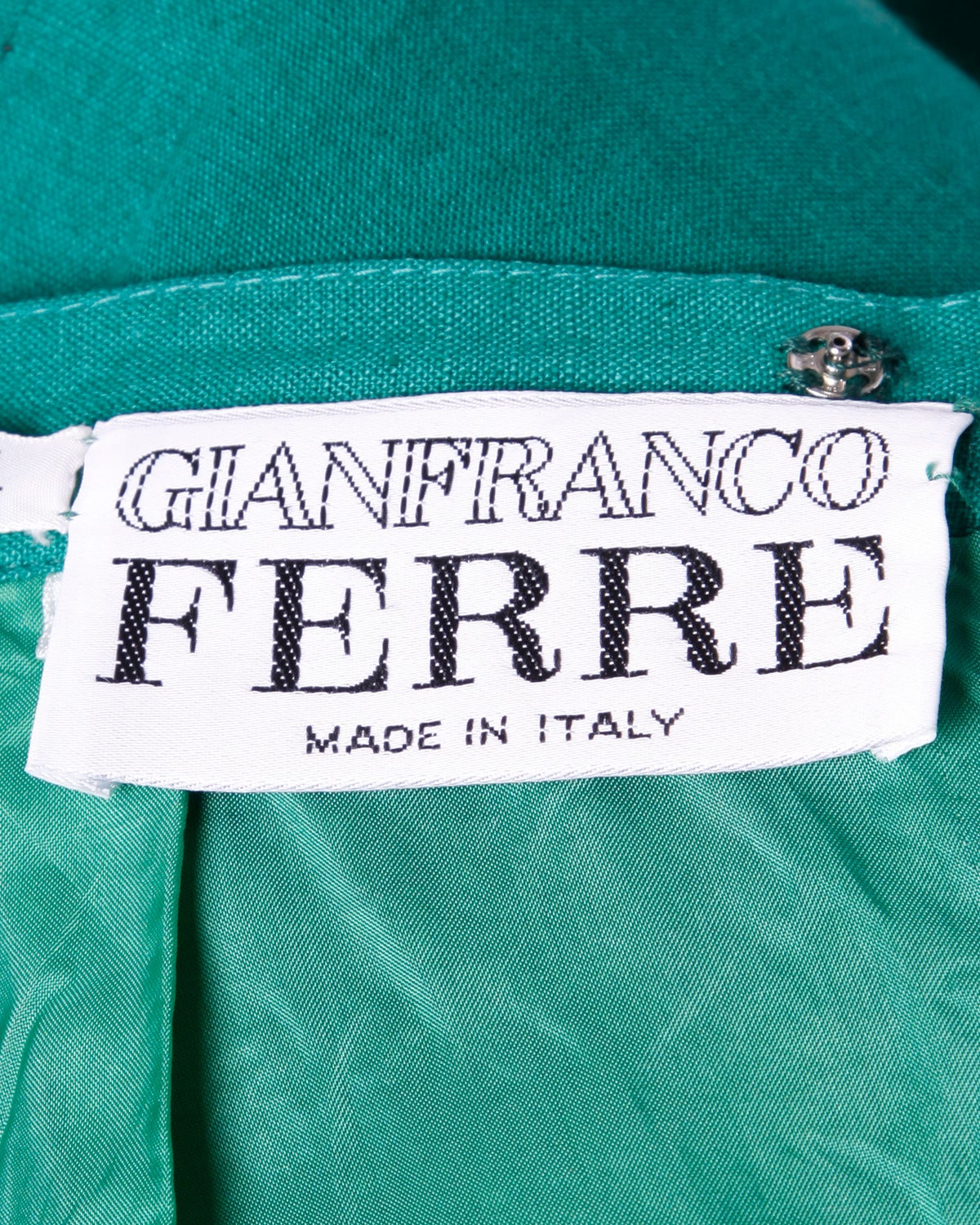Gianfranco Ferre Vintage 1990s 90s Color Block Linen Skirt 1