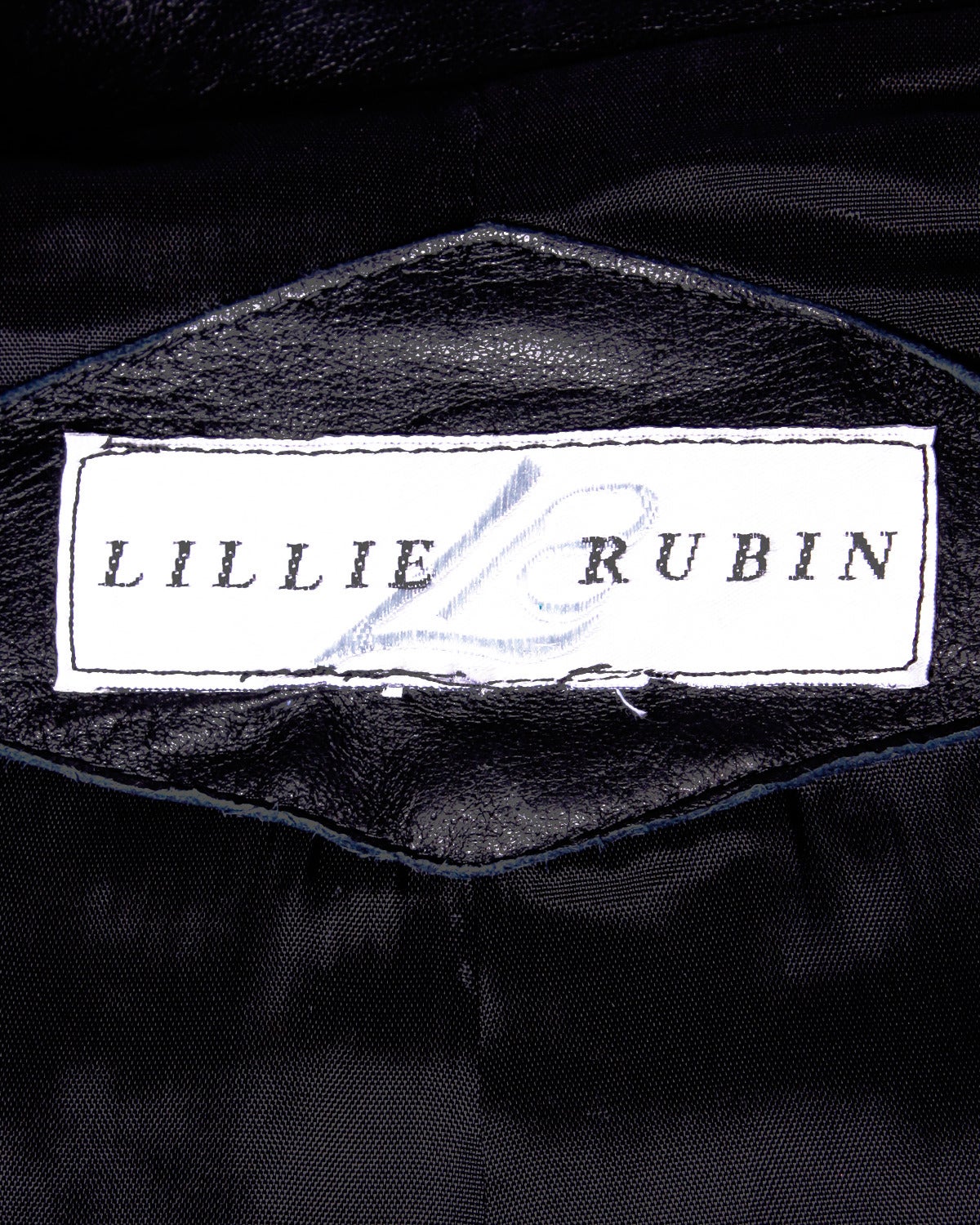 Lillie Rubin Vintage 1990s 90s Studded Leoaprd Print Black Leather Jacket 4