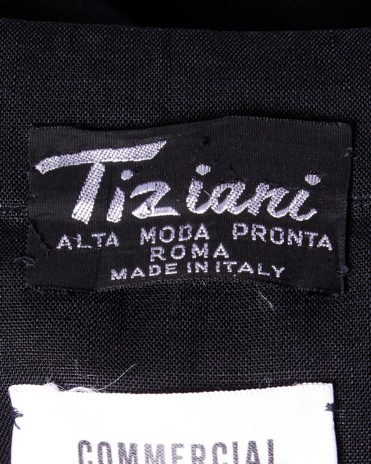 Tiziani Vintage 1960s 60s Italian Flower Embroidered Applique Linen Jacket 3