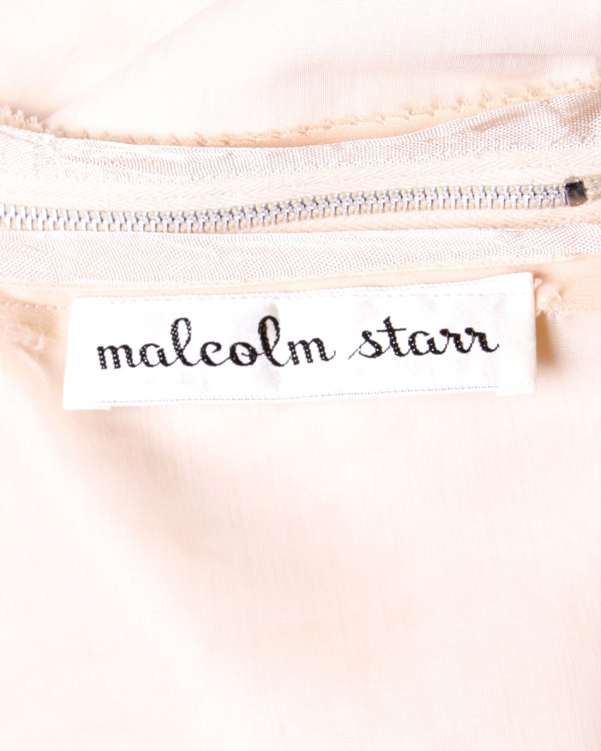 Malcolm Starr Vintage 1960s 60s Embellished Sequin + Beaded Shift Dress 3