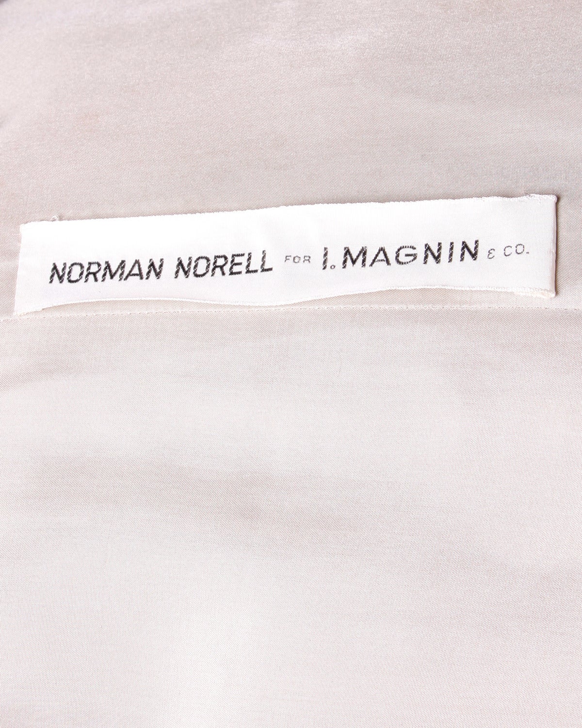 Women's Norman Norell for I. Magnin Vintage 1960s 60s Linen Sheath Dress