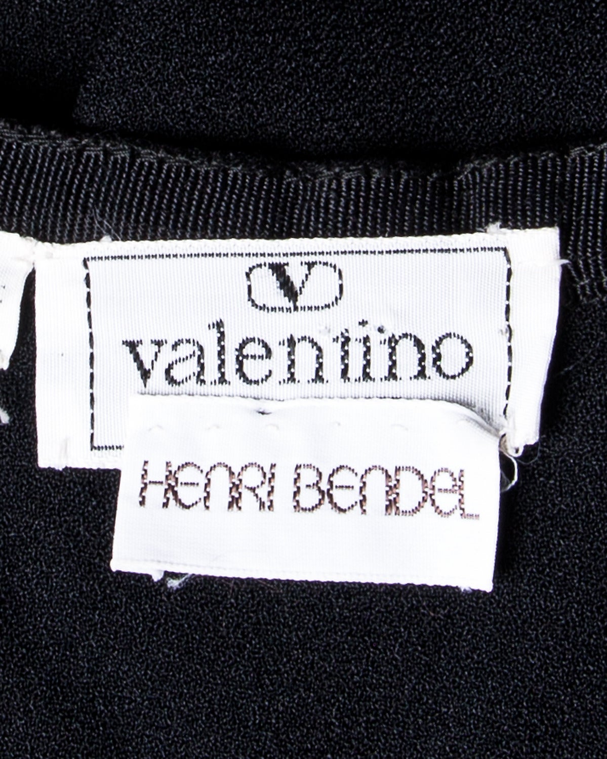 Valentino for Henri Bendel Vintage Black + White Fringe Maxi Skirt In Excellent Condition For Sale In Sparks, NV