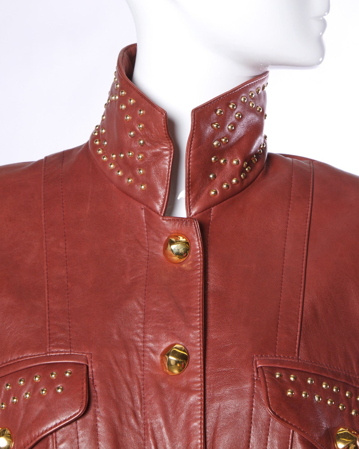 Unworn 1990 Escada Buttery Leather Jacket with Original Tags & Garment Bag 3