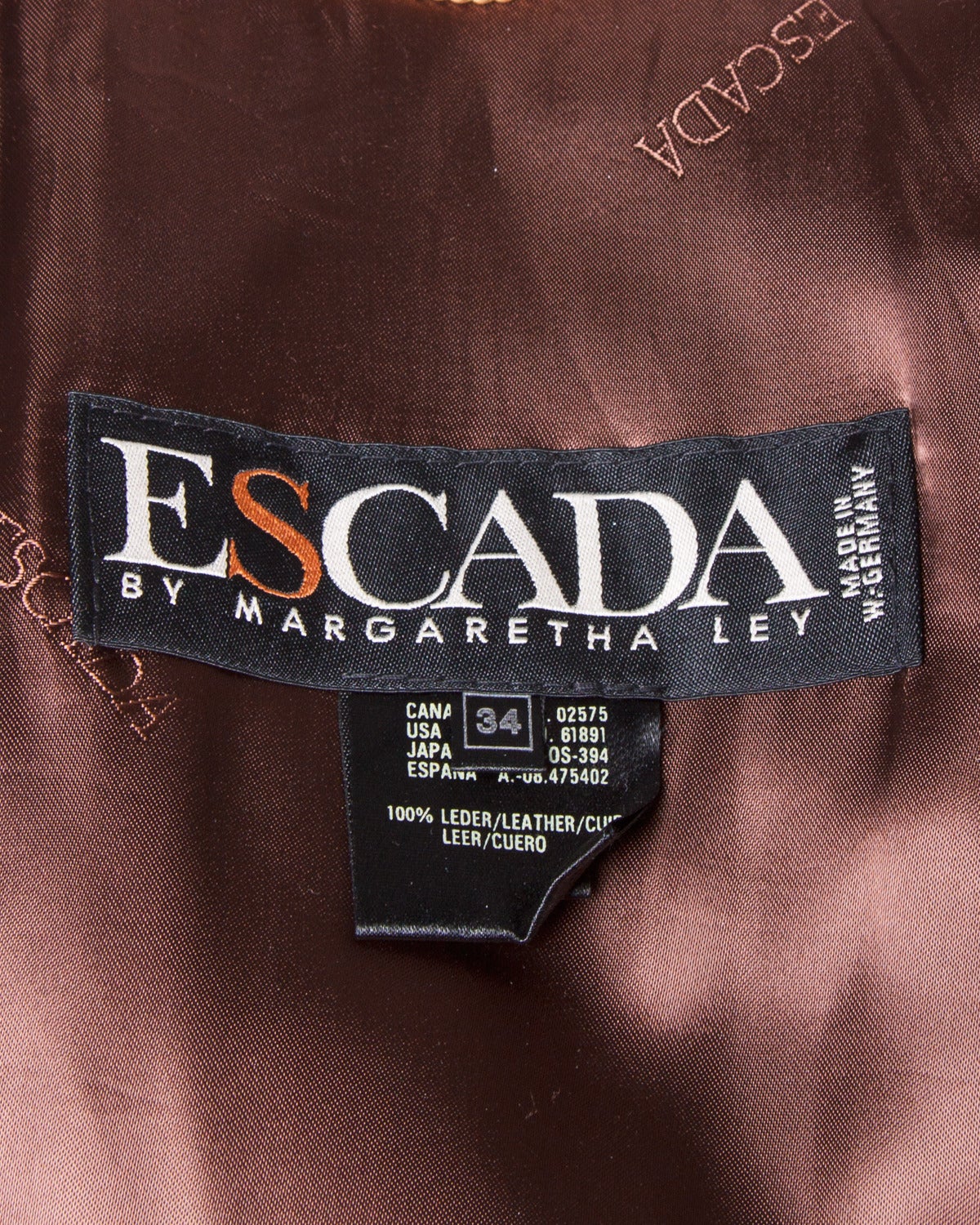 Unworn 1990 Escada Buttery Leather Jacket with Original Tags & Garment Bag 4
