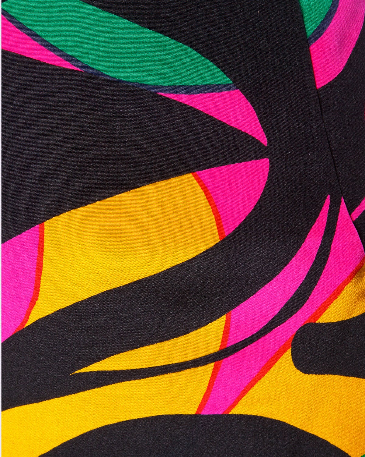 Michael Novarese - Robe fourreau en soie imprimée colorée, vintage, années 1980 Pour femmes en vente