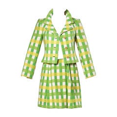 Jacques Tiffeau Vintage 1960s 60s Wool Dress, Jacket & Belt Ensemble 7