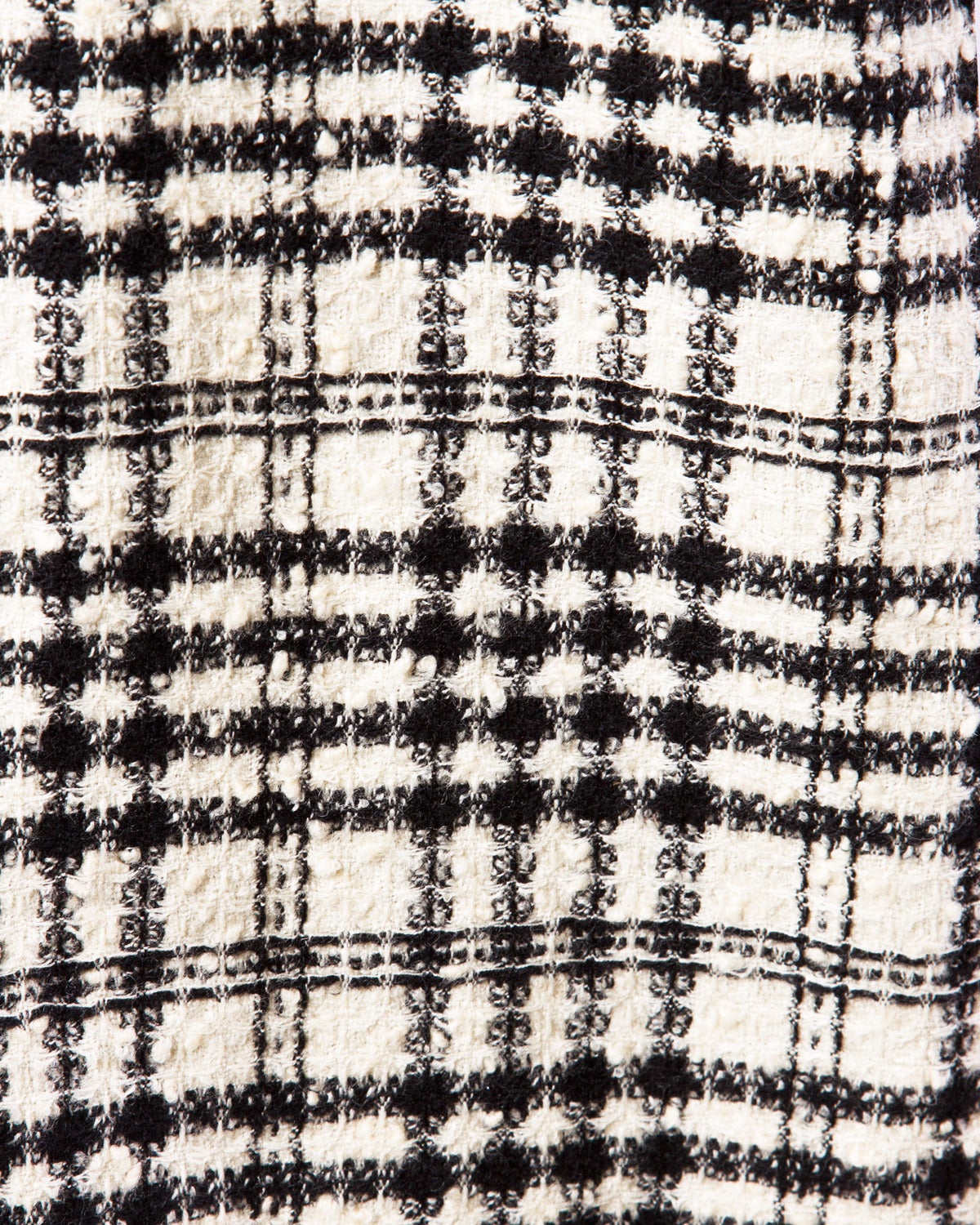 Gray Sonia Rykiel Vintage 1990s Long Plaid Wool Cardigan