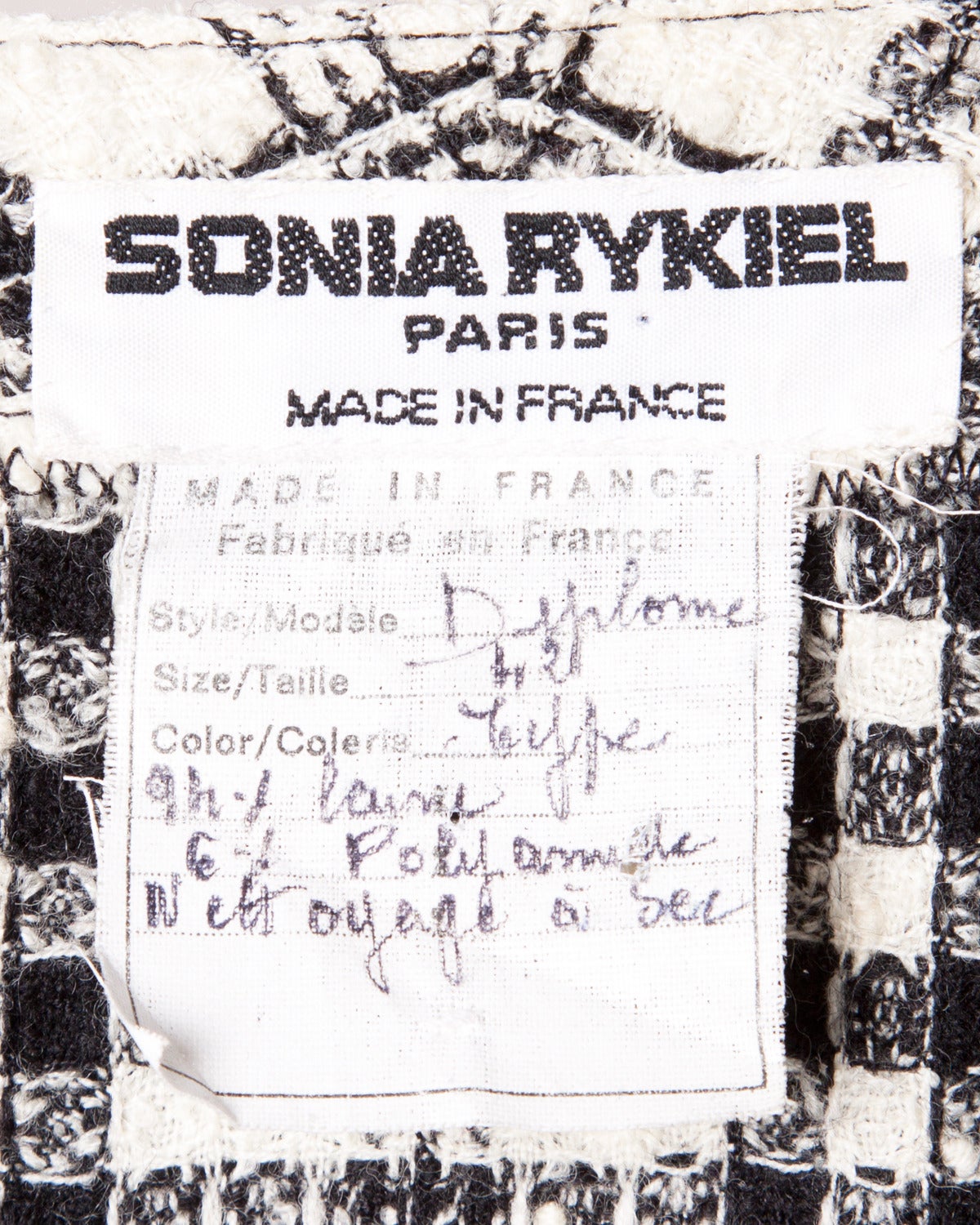 Sonia Rykiel Vintage 1990s Long Plaid Wool Cardigan 2