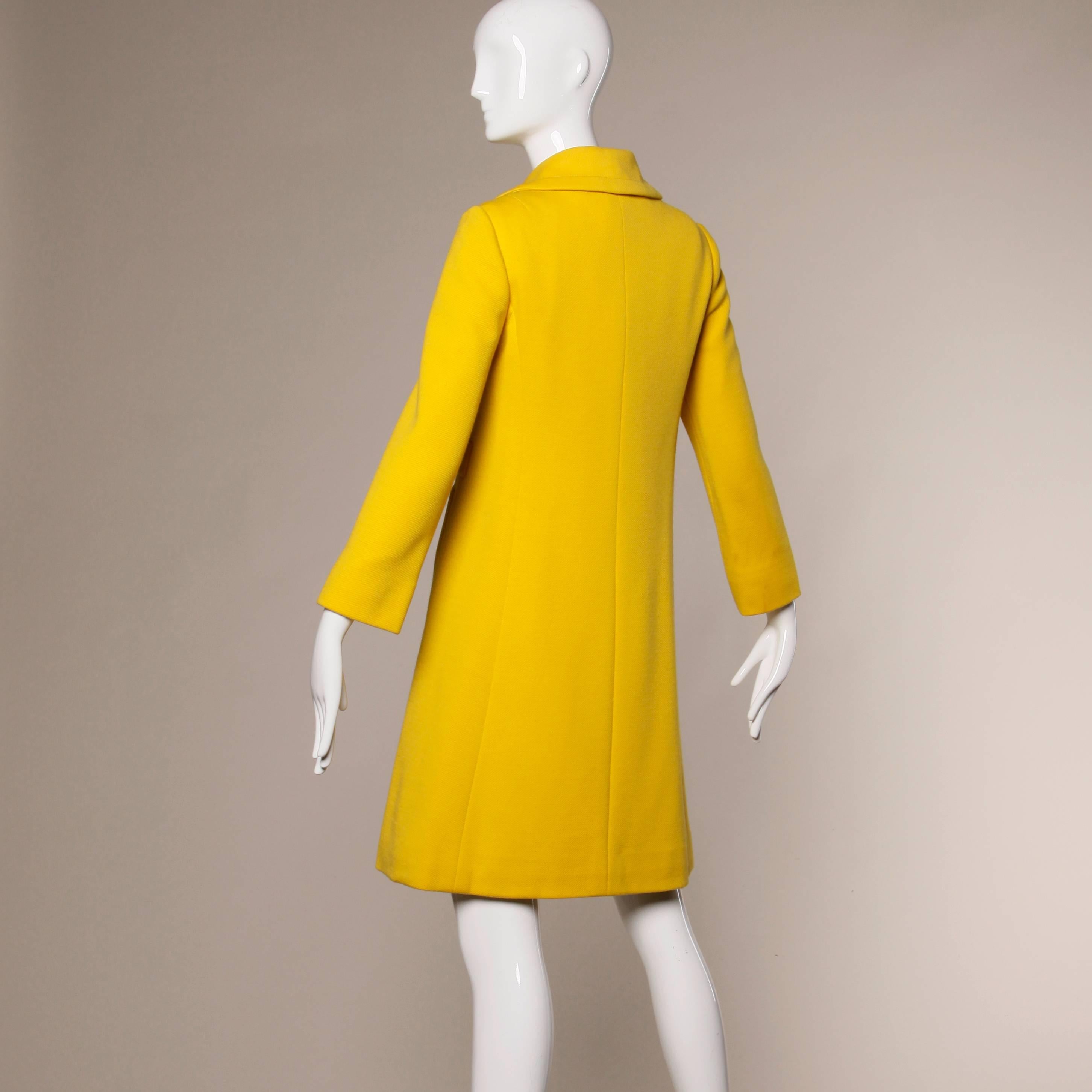vintage yellow coat
