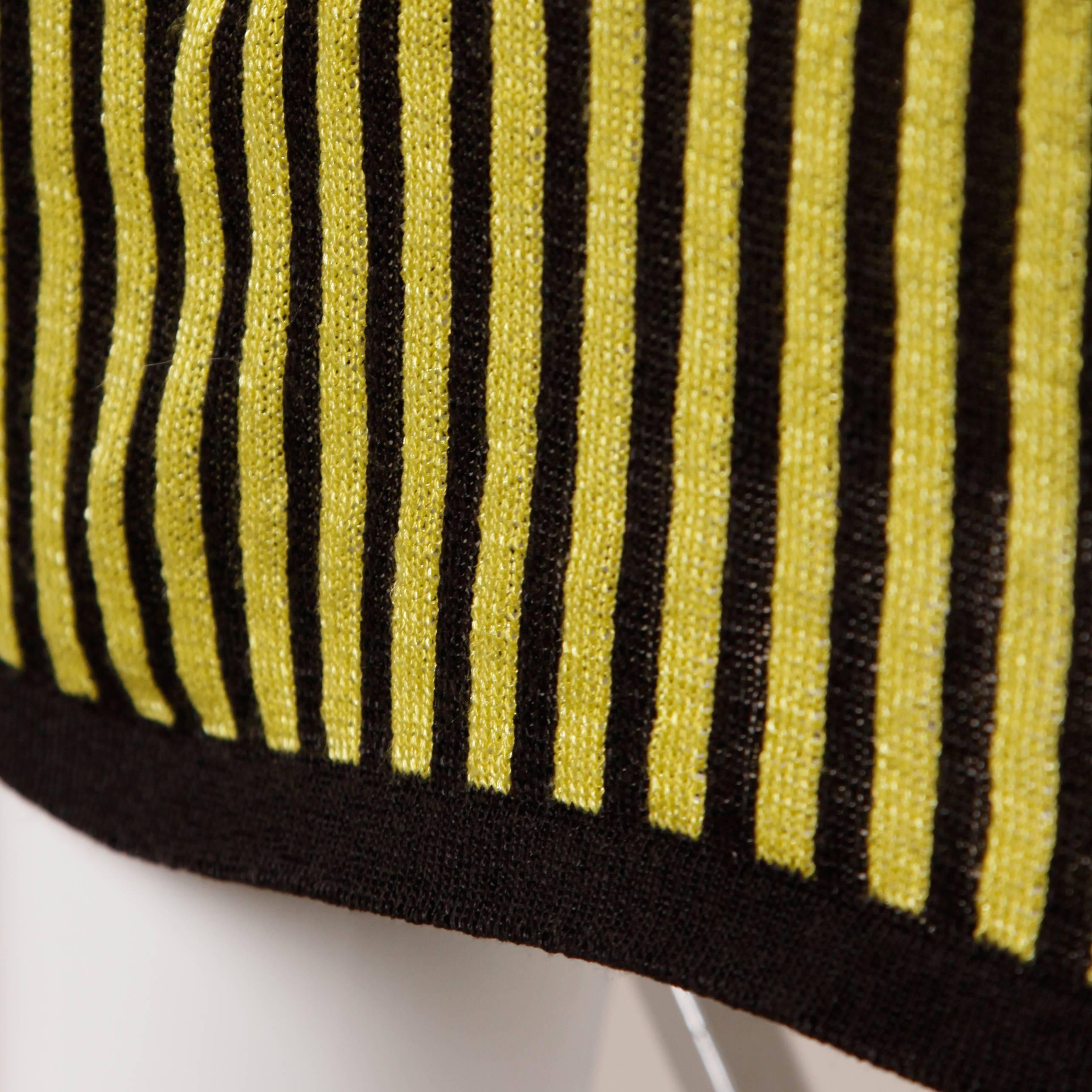 Vivienne Westwood Striped Color Block Knit Skirt 1