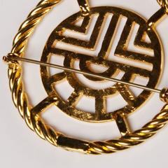 Large 1960s Louis Feraud Vintage Moderninst Abstract Brooch