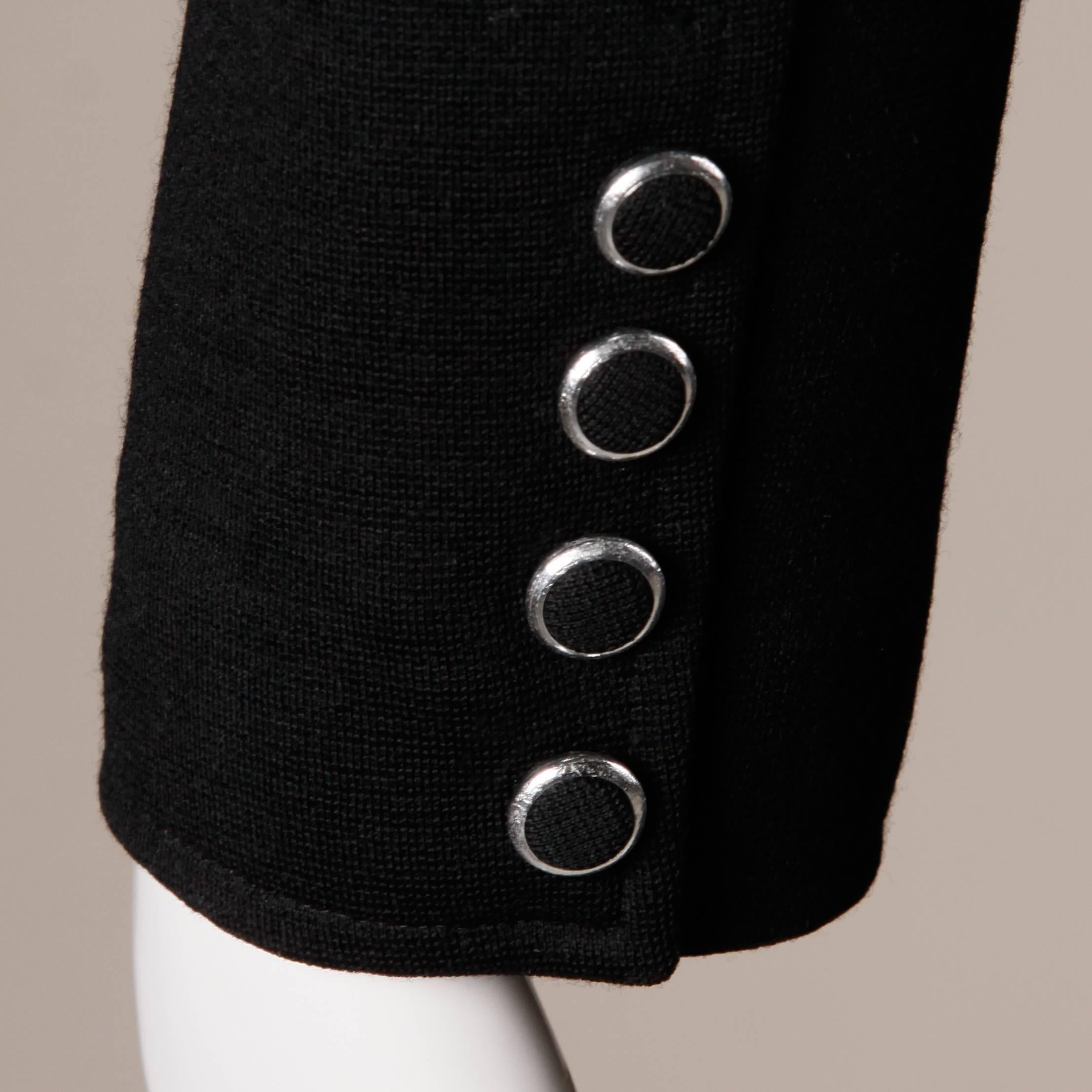 1960s Banff Ltd. by Gianni Ferri Italian Wool Coat Dress with Leather Buckles 3