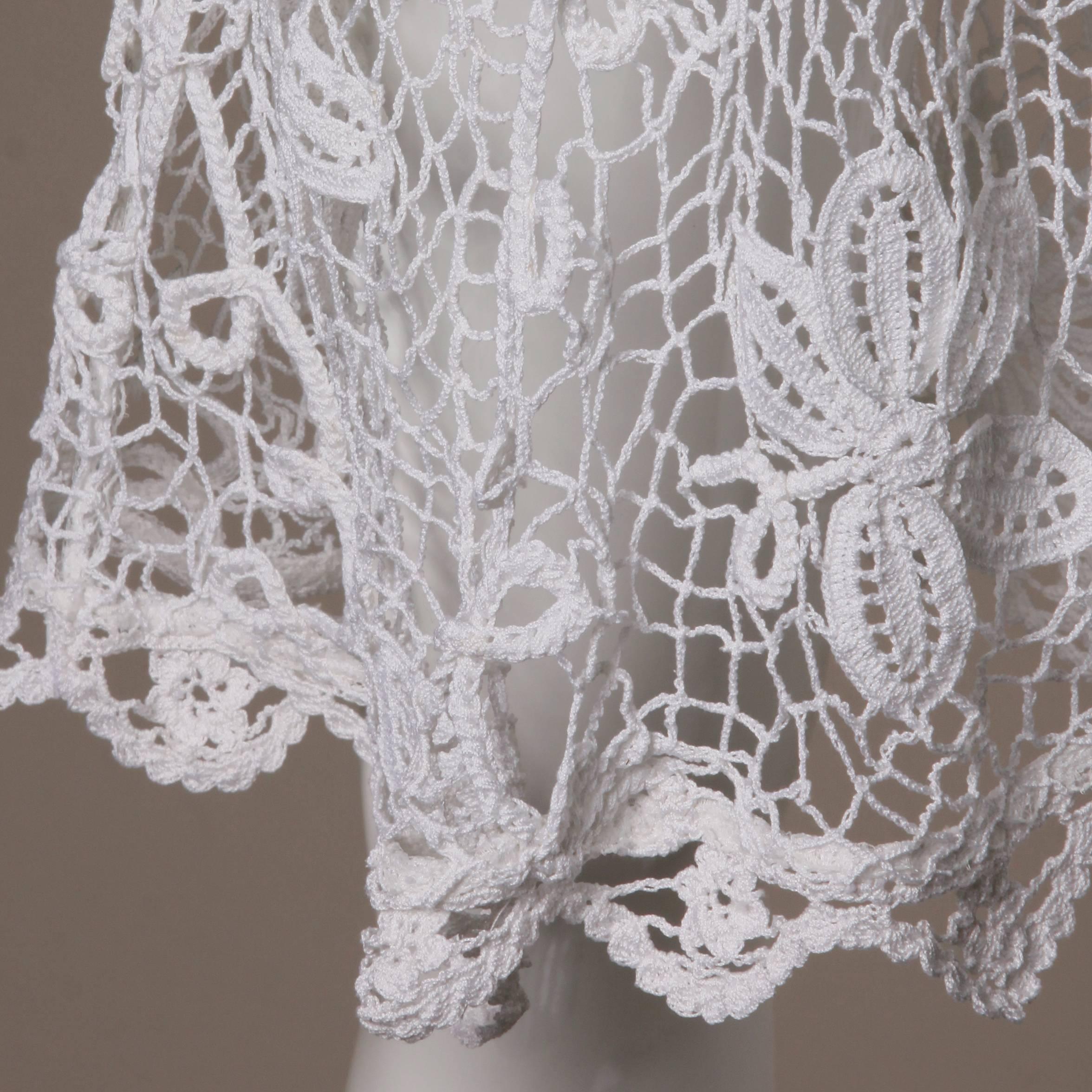 crocheted lace dress