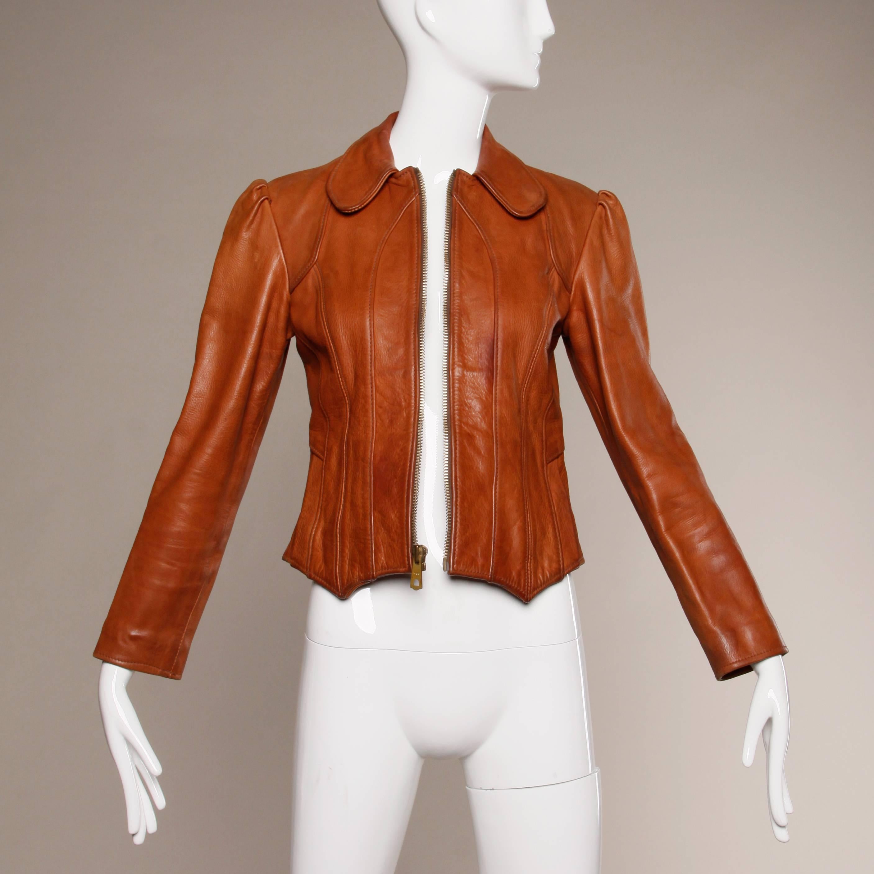 1970 east west calfskin motorcycle jacket