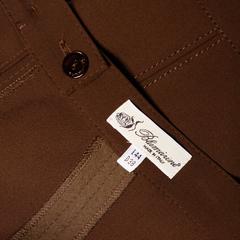 Blauer Blumarin-Rock aus Wolle und Seide mit Knopfleiste