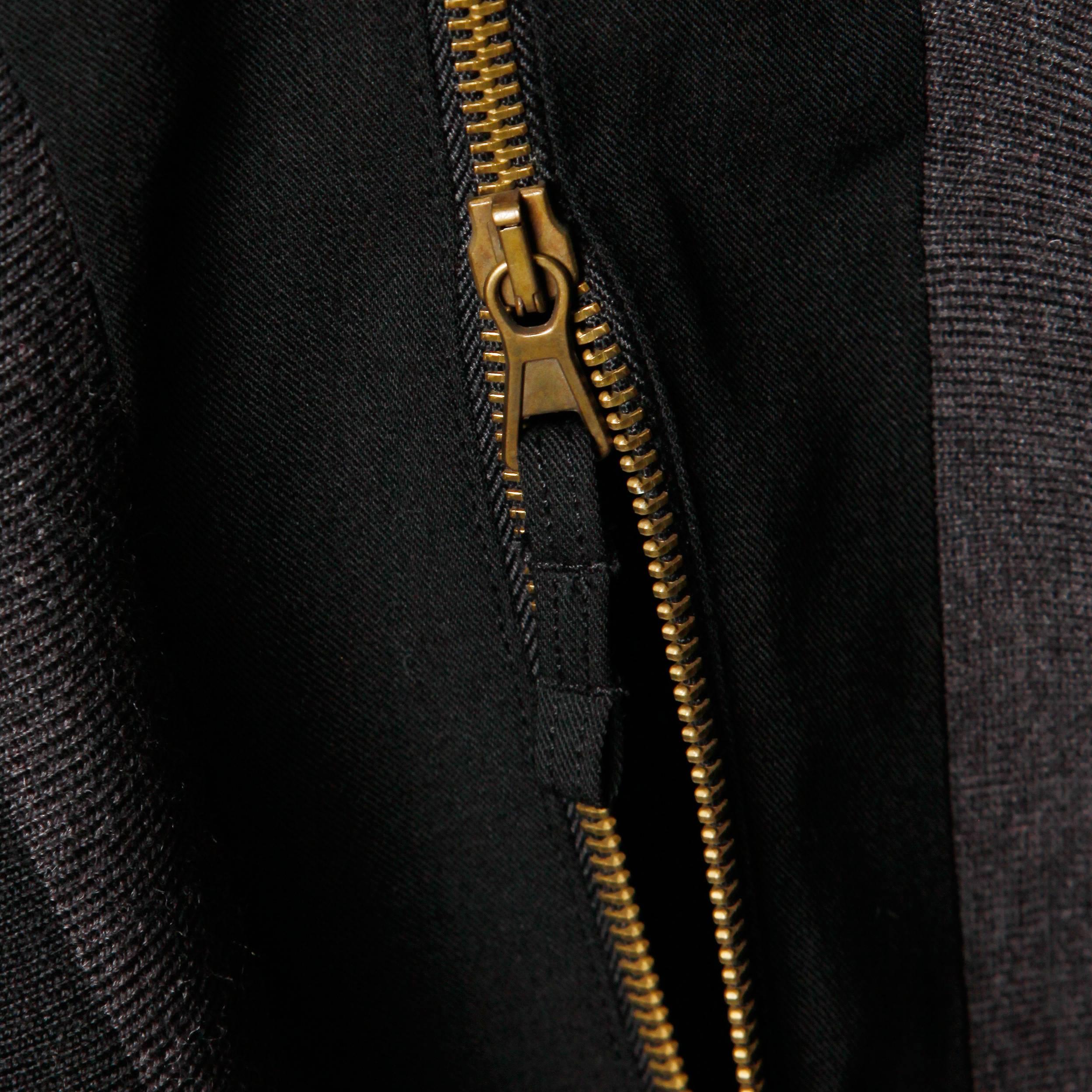 Jean Paul Gaultier Avant Garde Black + Gray Wool Skirt 1