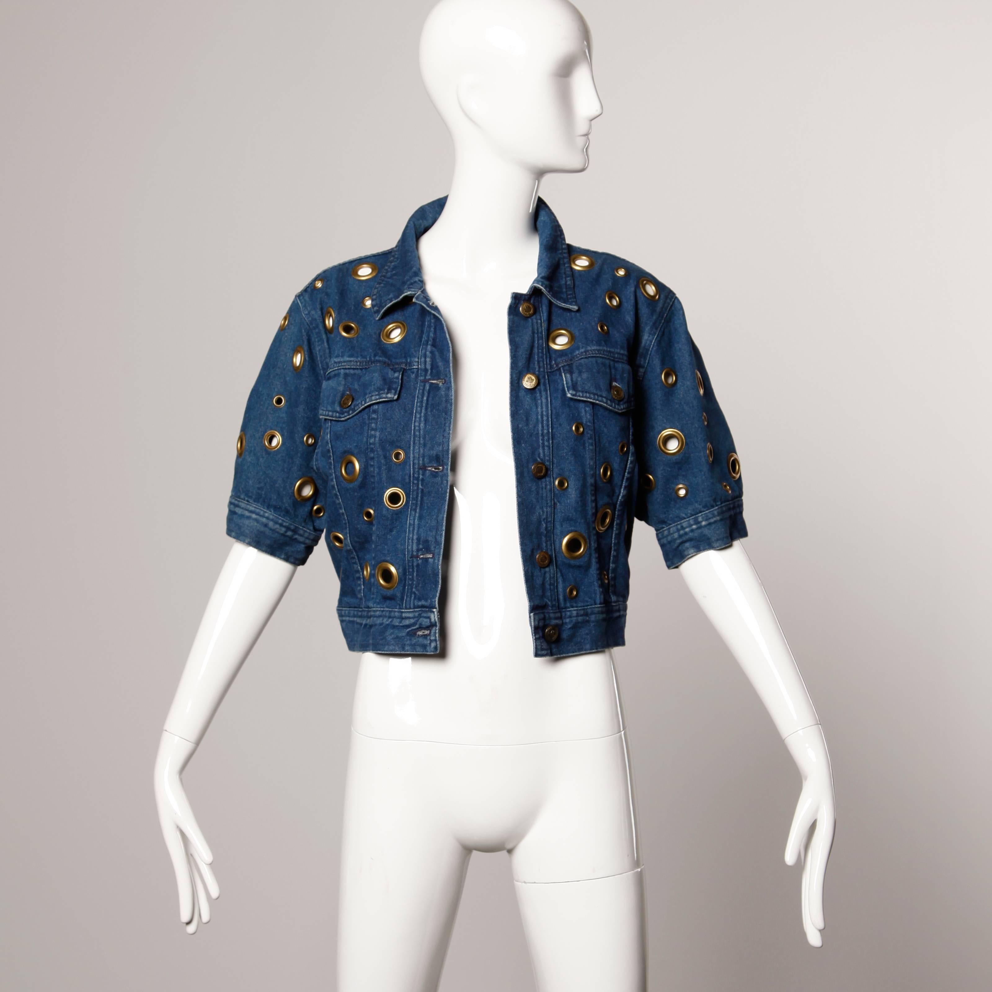 moschino rivet vest