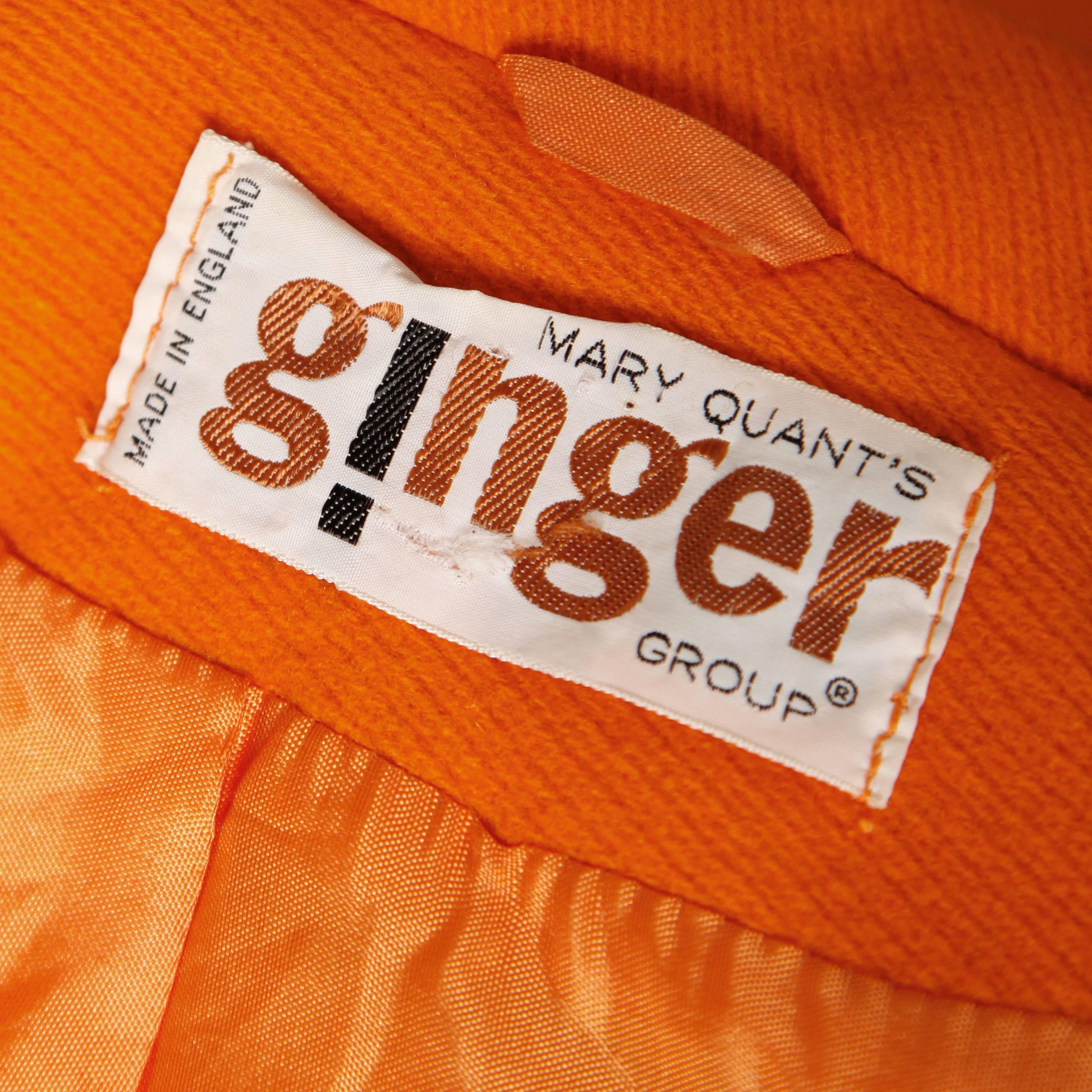 orange swing coat