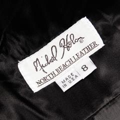 Michael Hoban for North Beach Leather Vintage Black Suede Dress