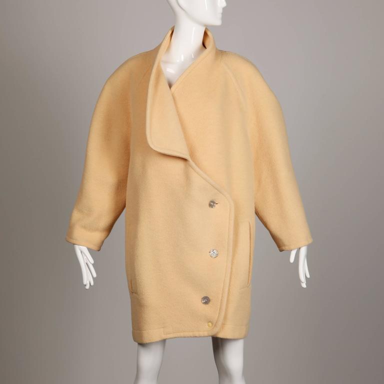 1980s Claude Montana Oversized Wool Coat main image 0