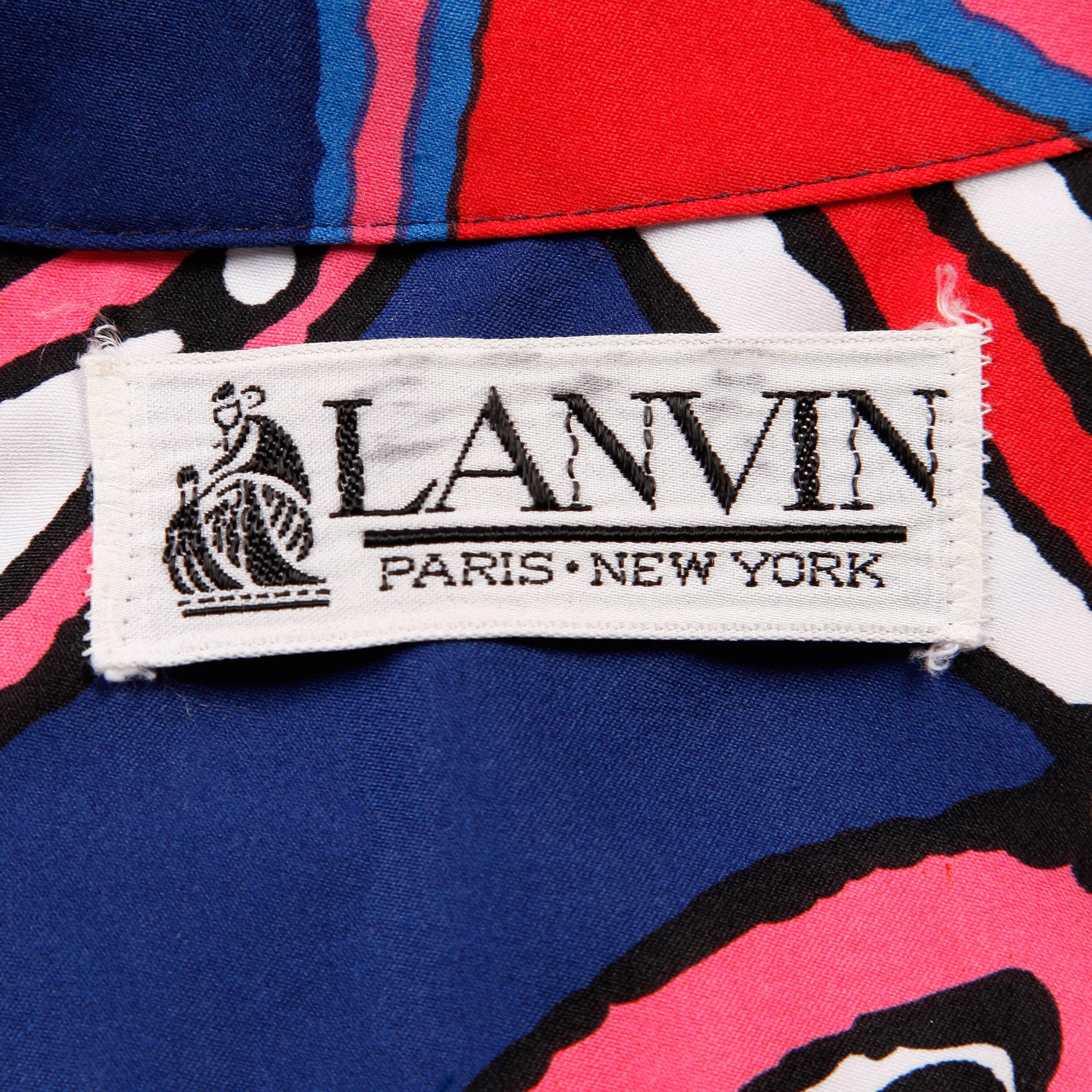 Lanvin 1970s Vintage Mod Op Art Print Shirt Dress For Sale at 1stDibs ...
