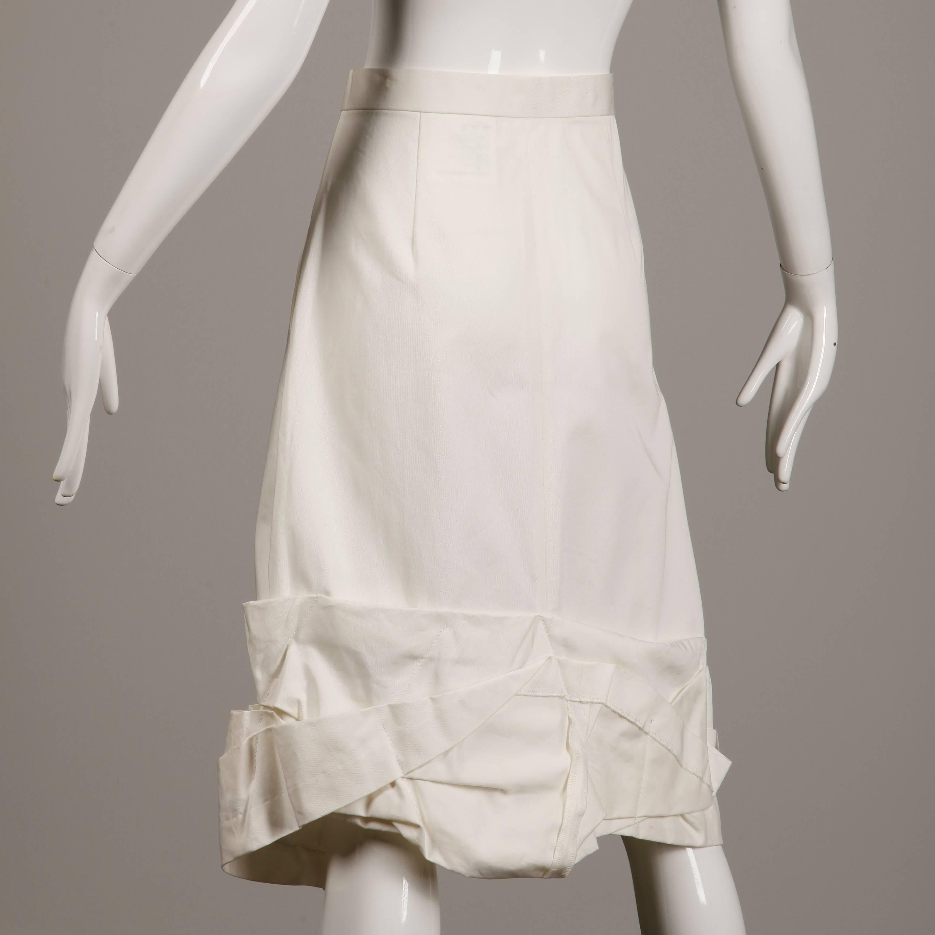 Comme des Garcons 2012 Avant Garde White Skirt In Excellent Condition In Sparks, NV