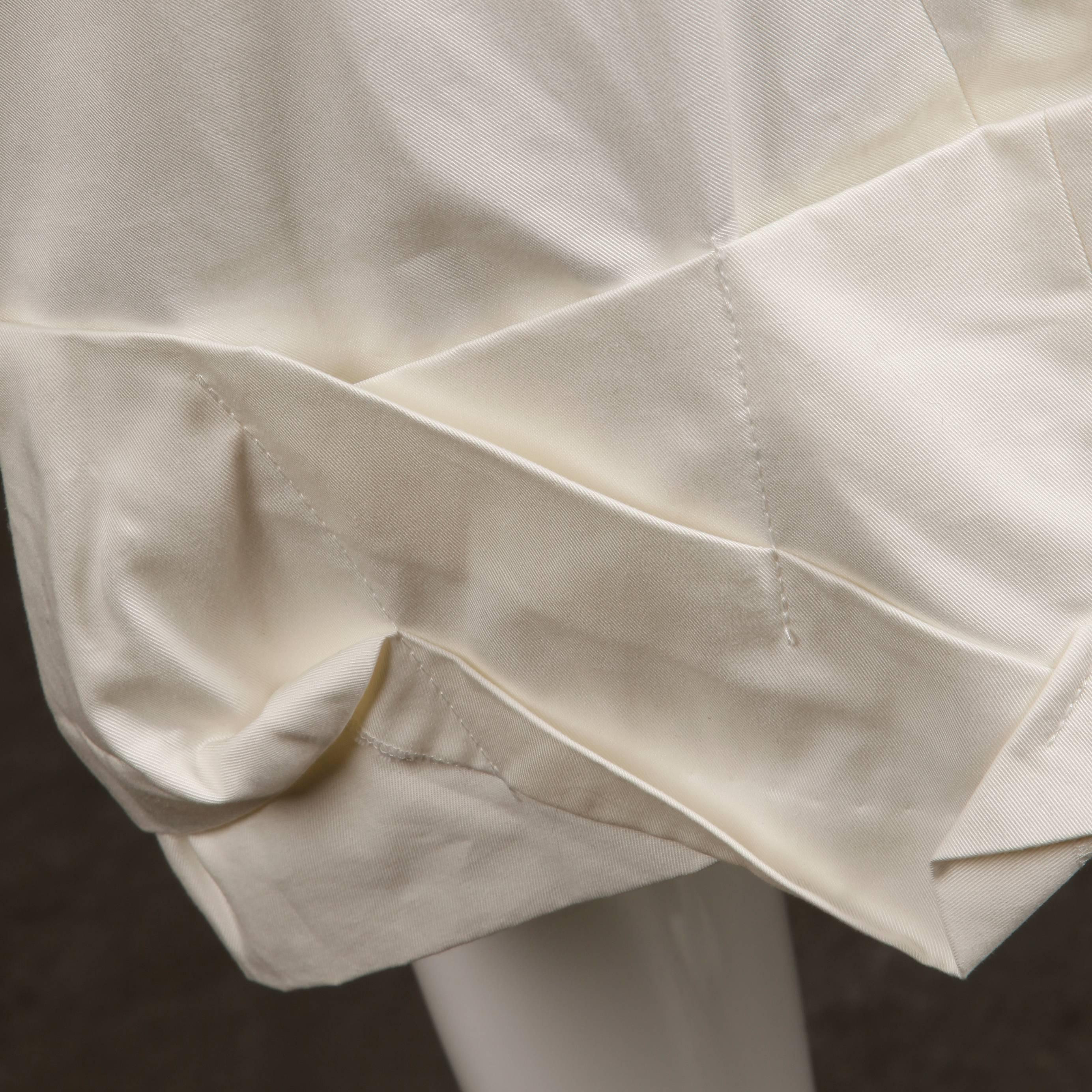 Women's Comme des Garcons 2012 Avant Garde White Skirt