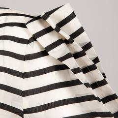 1980s Krizia Vintage Striped Avant Garde Blouse