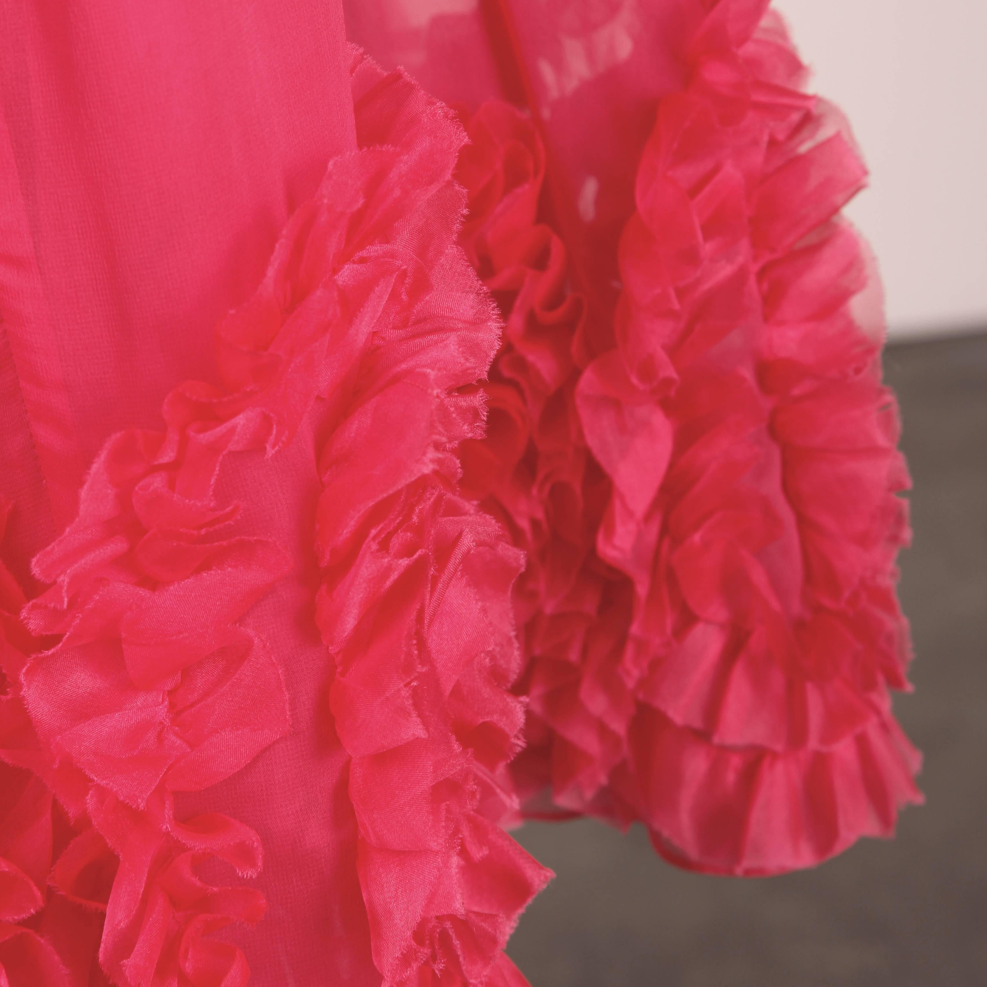 pink trapeze dress