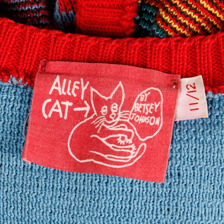 Betsey Johnson for Alley Cat Vintage Knit Top and Shorts Ensemble