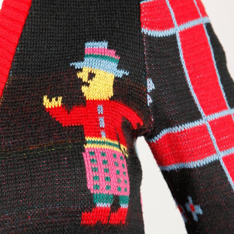 Betsey Johnson for Alley Cat Vintage Knit Top and Shorts Ensemble