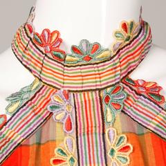 1970s Donald Brooks Vintage Halter Dress