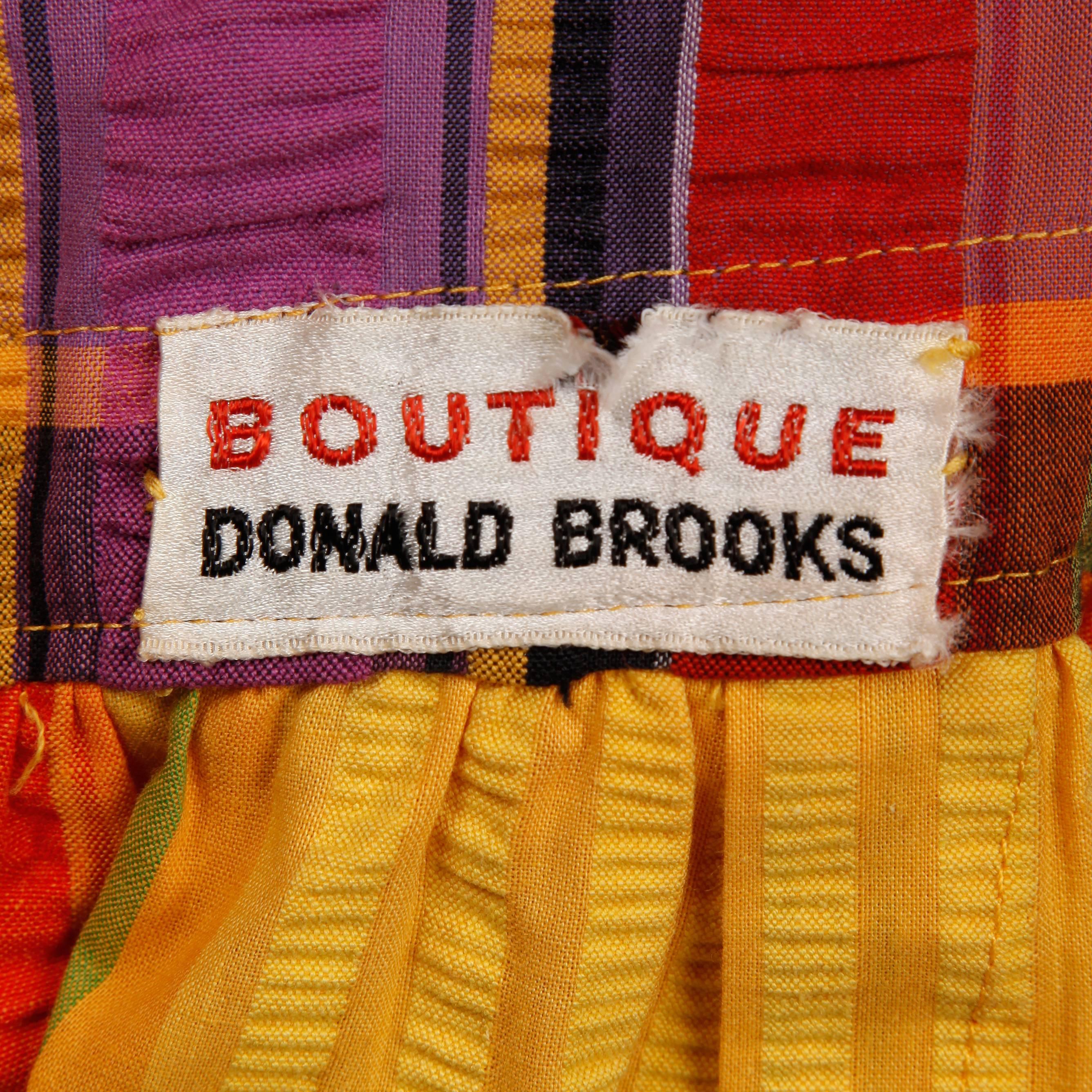1970s Donald Brooks Vintage Halter Dress In Excellent Condition In Sparks, NV