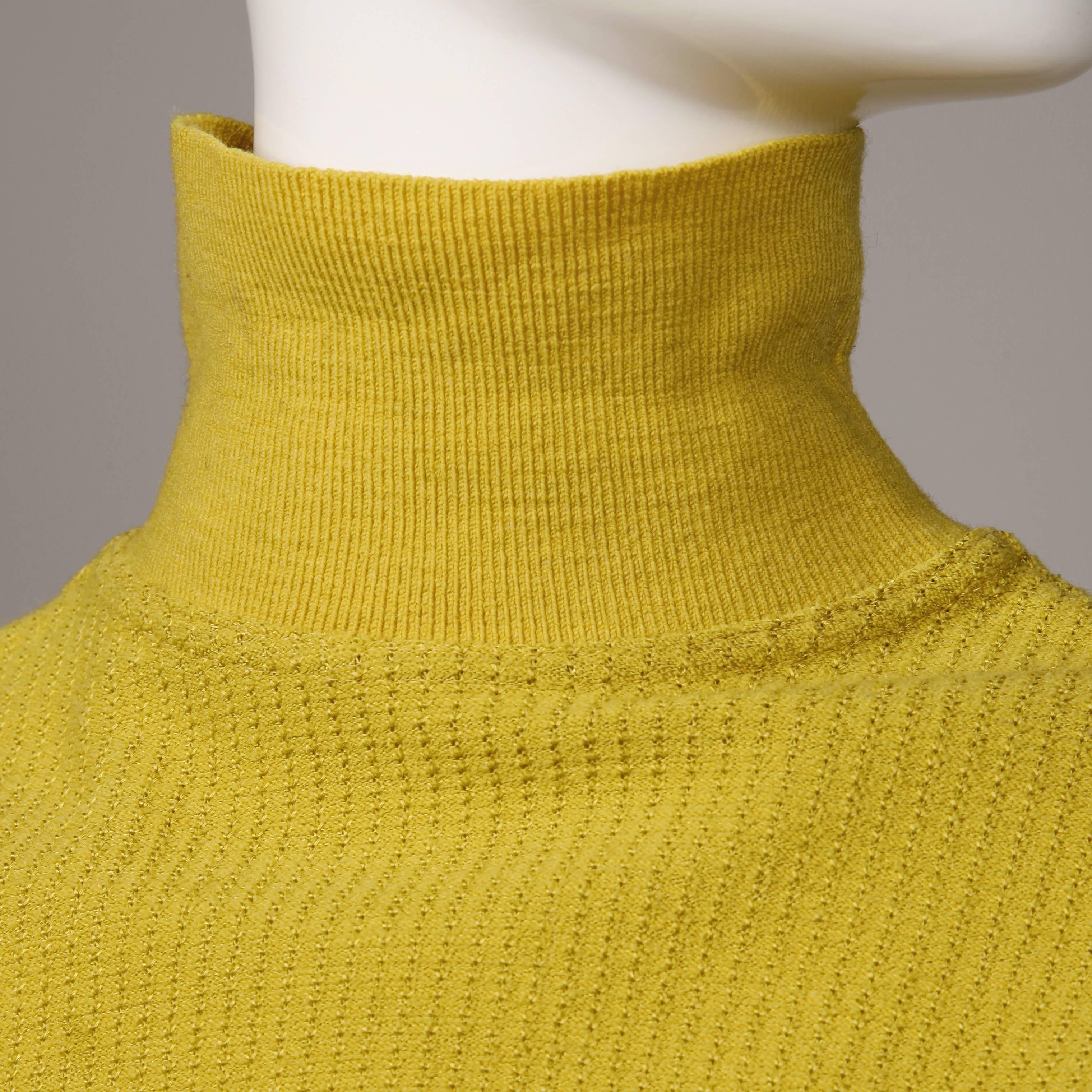 Alaia Vintage Chartreuse Sweater In Excellent Condition In Sparks, NV
