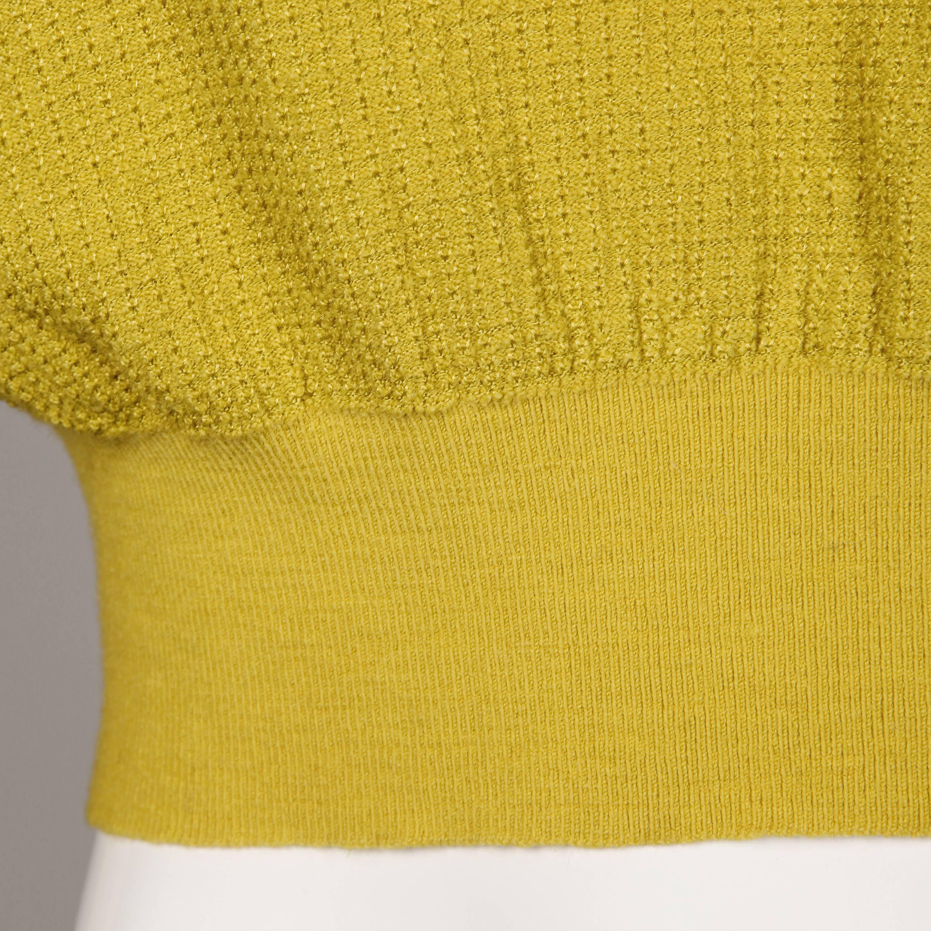 Orange Alaia Vintage Chartreuse Sweater