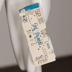 Richilene Vintage Black Lace Hand-Painted Silk Dress with Tags, 1970s