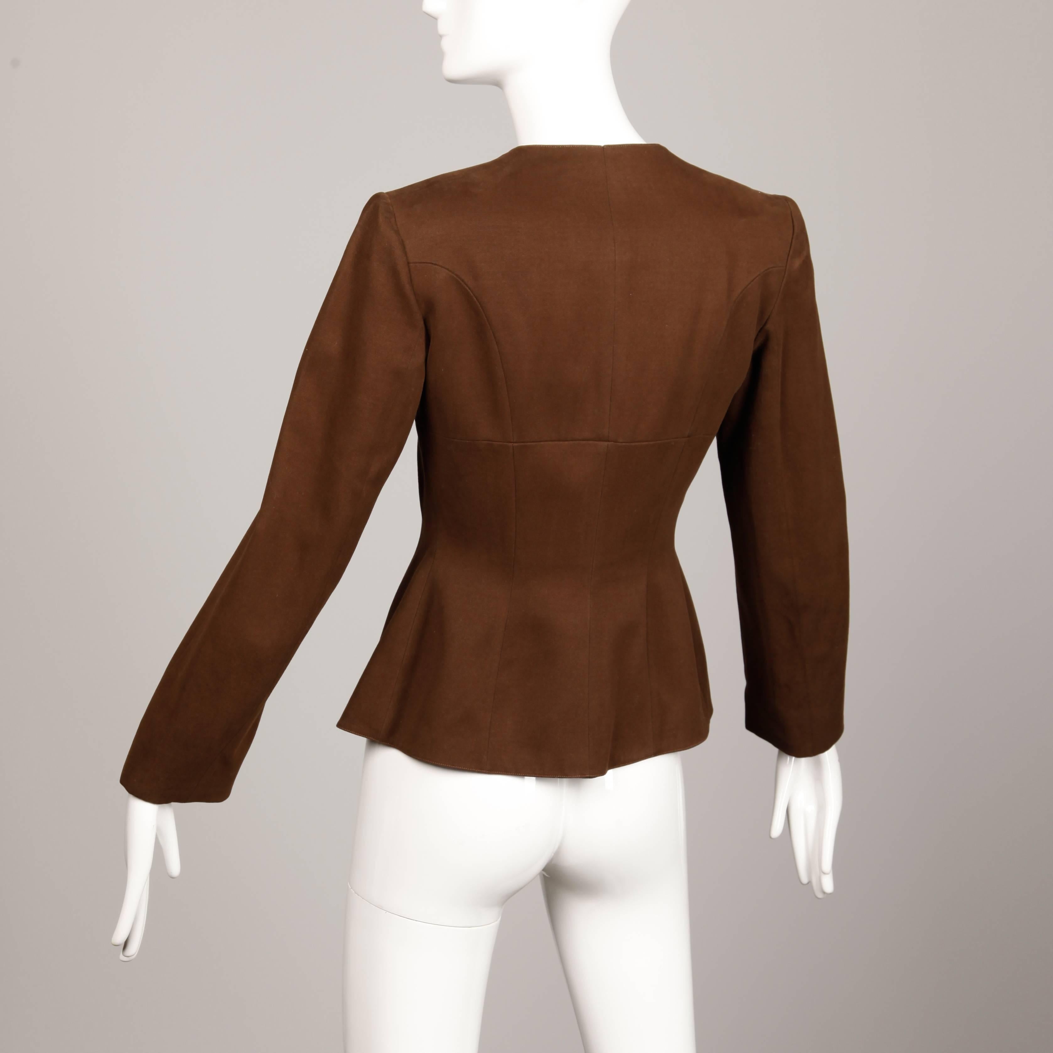Women's Alaia Vintage Brown Jacket