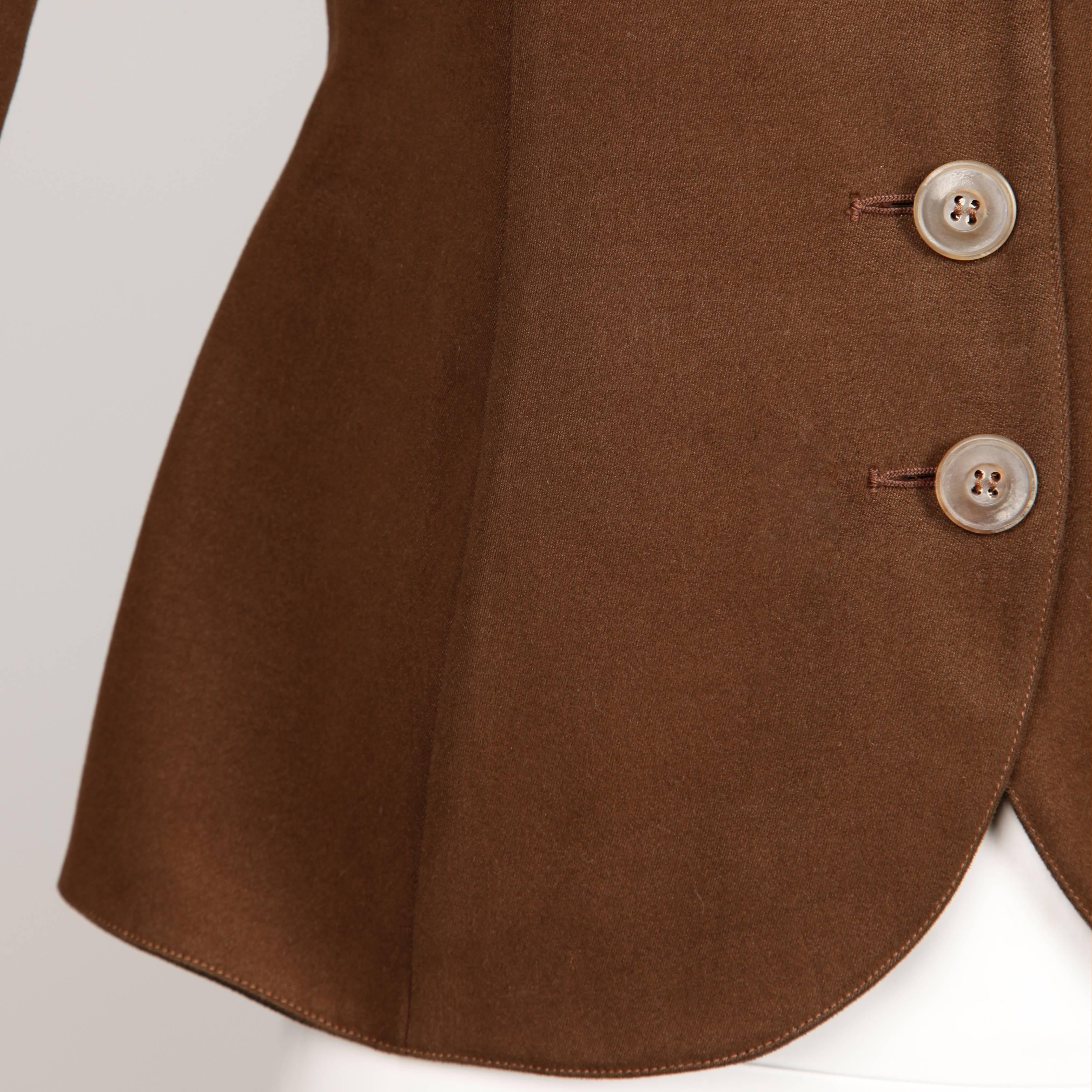 Alaia Vintage Brown Jacket 1