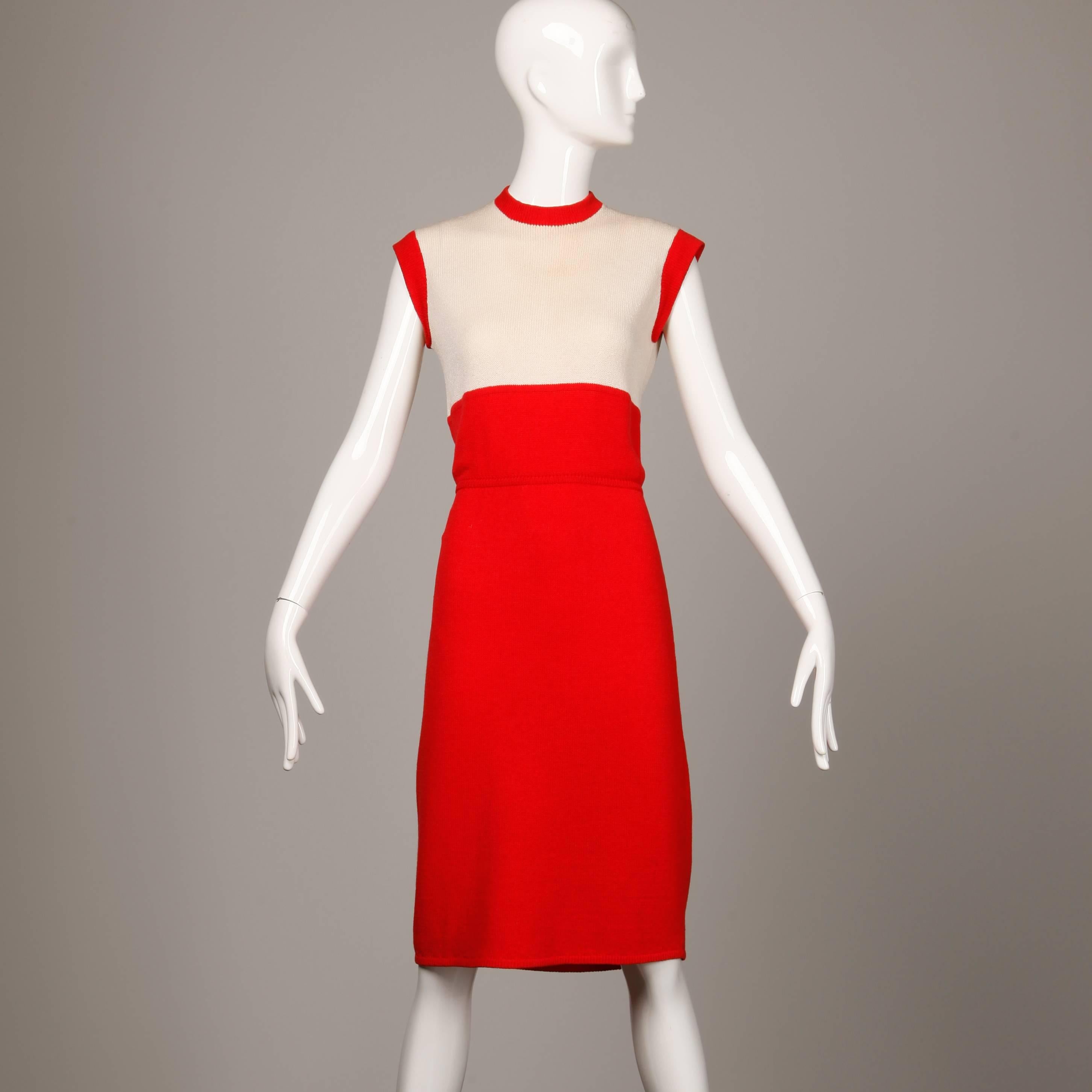 red st john dress