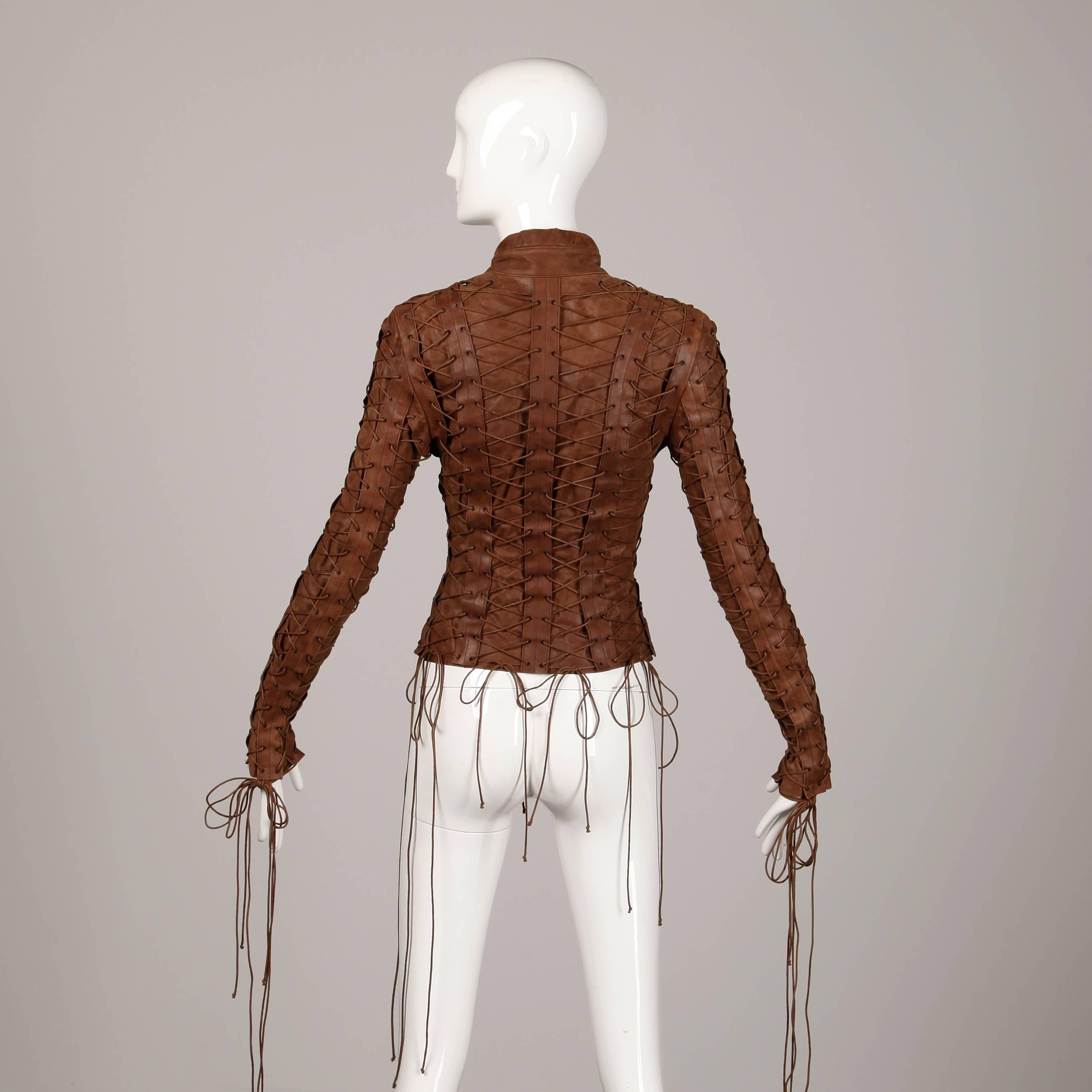 plein sud leather jacket
