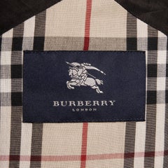 Burberry Black Rain Coat or Jacket with Nova Plaid Lining + Detachable Hood