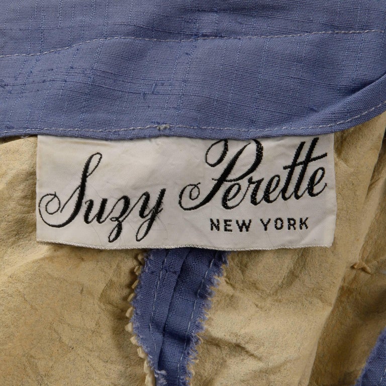 1950s Suzy Perette Vintage Purple Silk Asymmetrical Full Sweep Cocktail ...