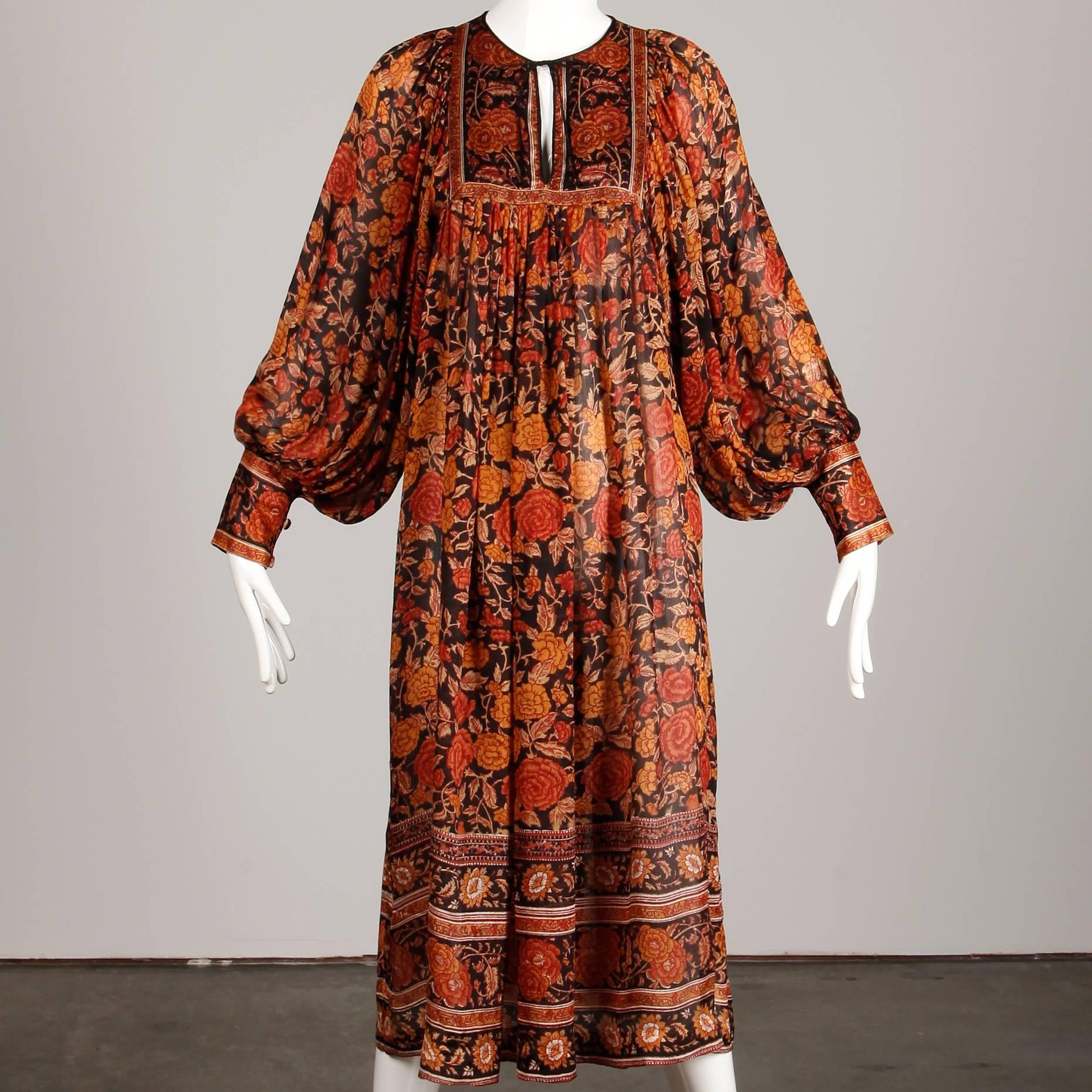 vintage indian block print dress