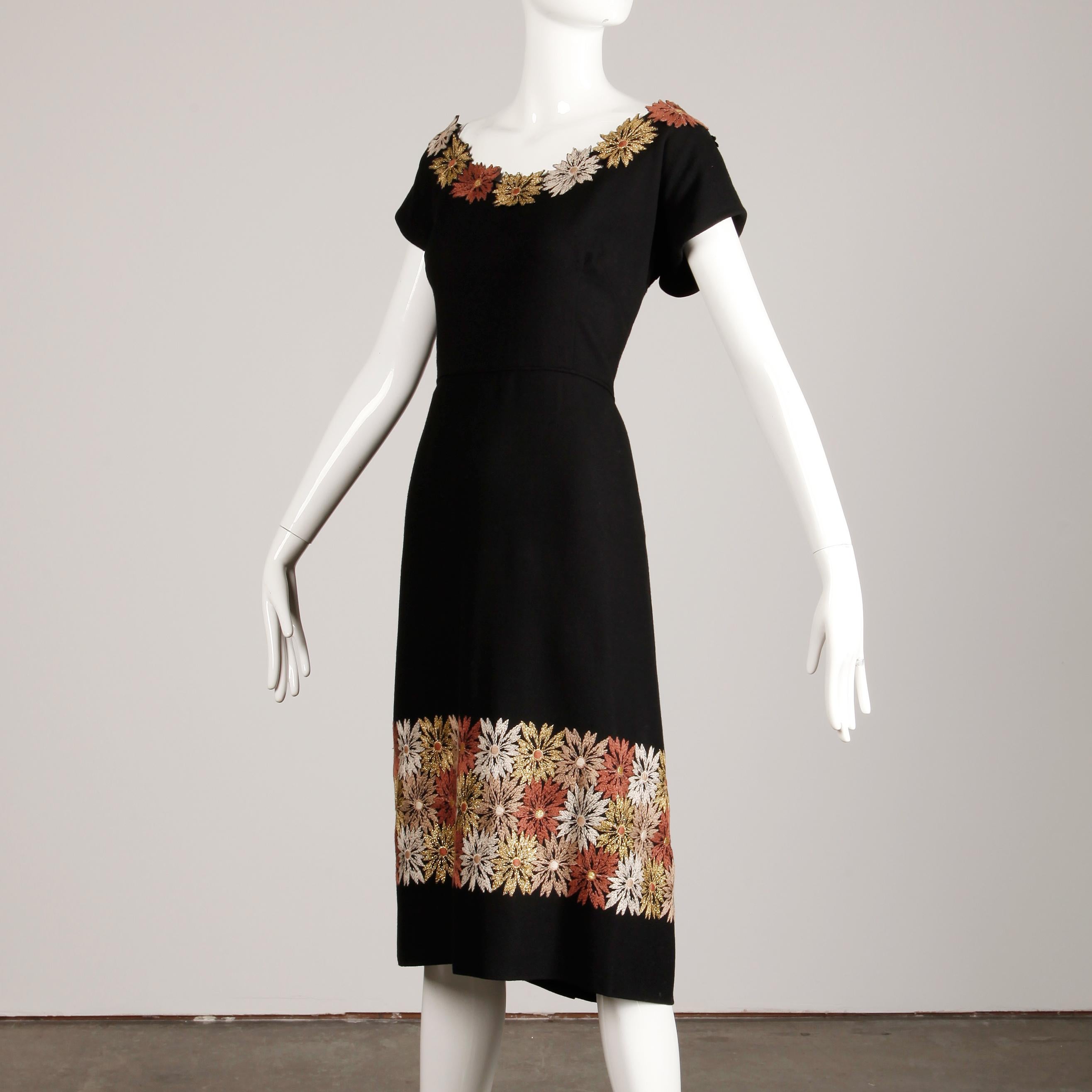 1950s wool dress